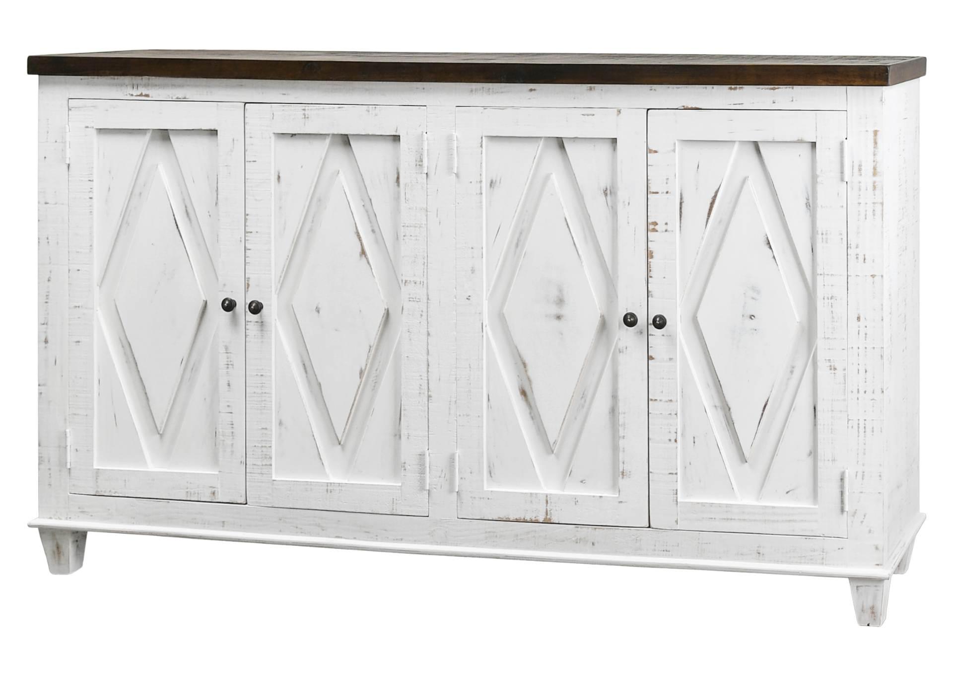 DIAMOND SIERRA WHITE, BROWN TOP CONSOLE,ARDENT HOME