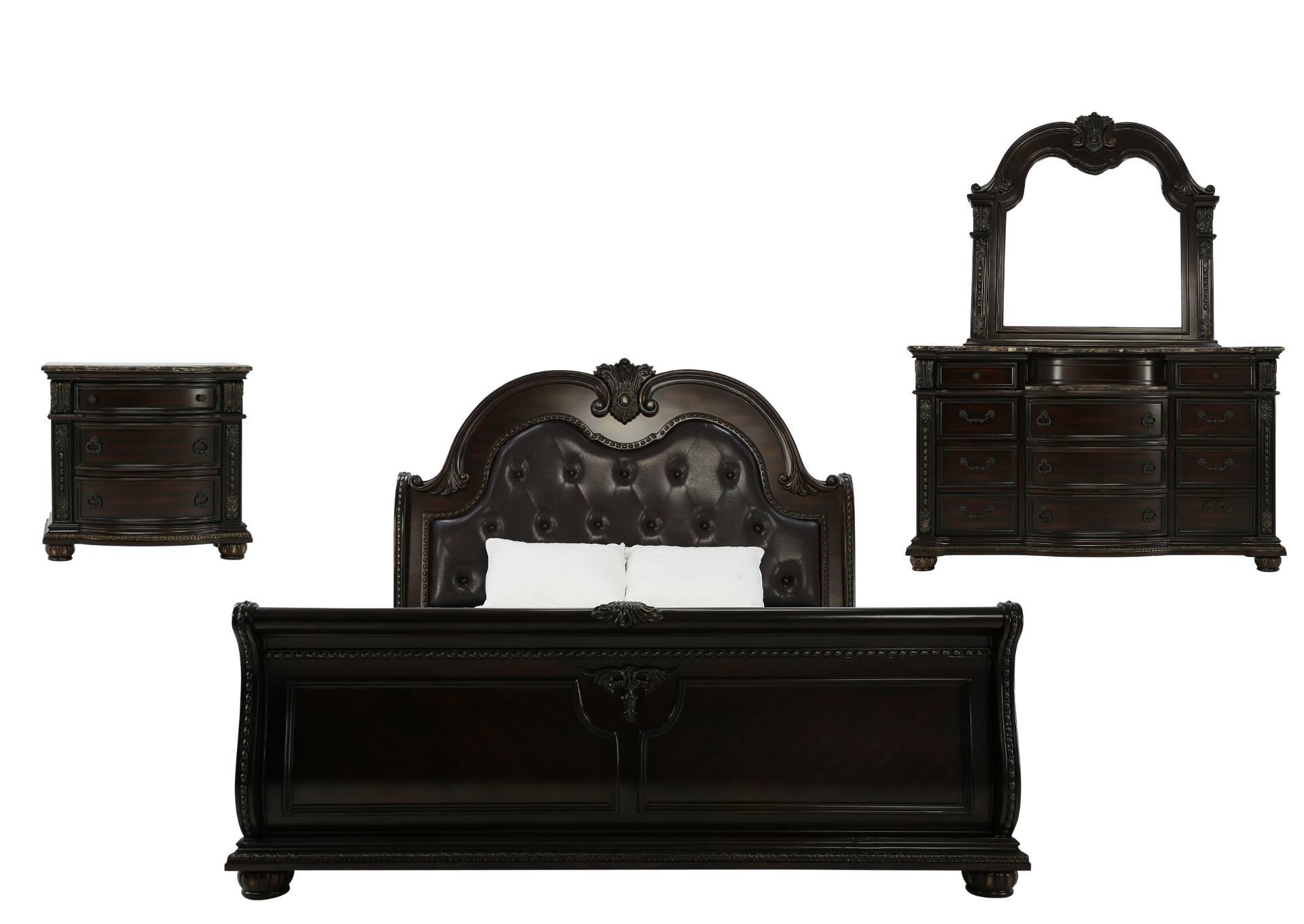 STANLEY CHERRY QUEEN BEDROOM,CROWN MARK INT.