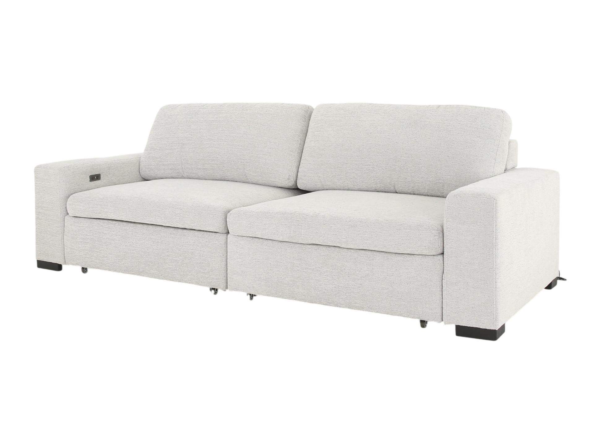 LACHLAN NICKEL POWER SOFA WITH SLIDING SEATS,CHEERS