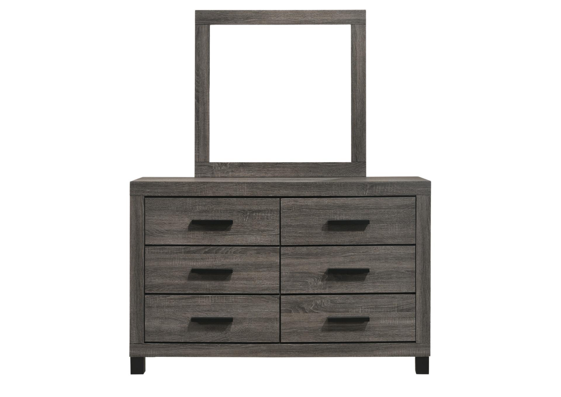 AMELIE GREY DRESSER AND MIRROR