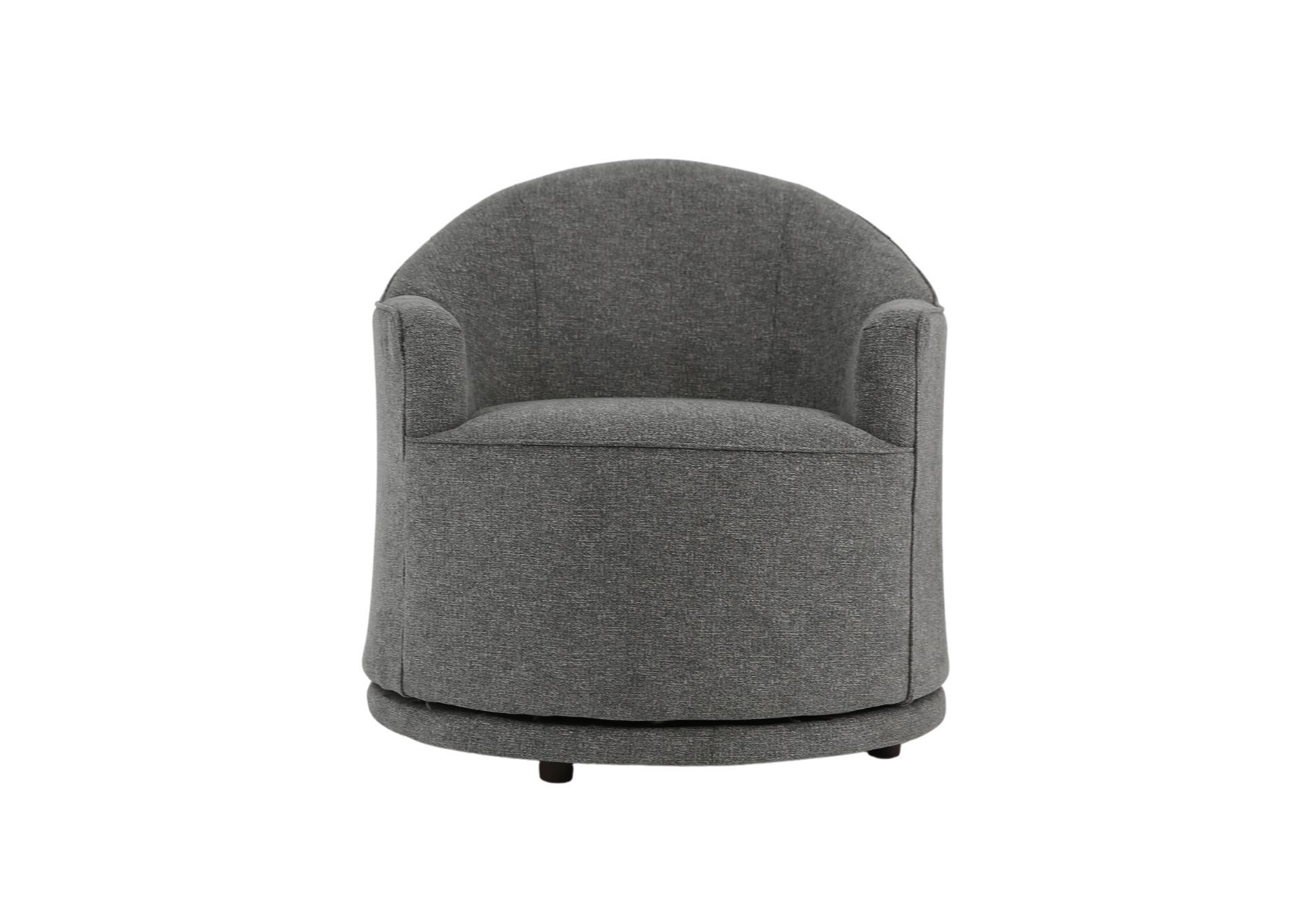 APRIL CHARCOAL SWIVEL BARREL CHAIR,BEST CHAIRS INC