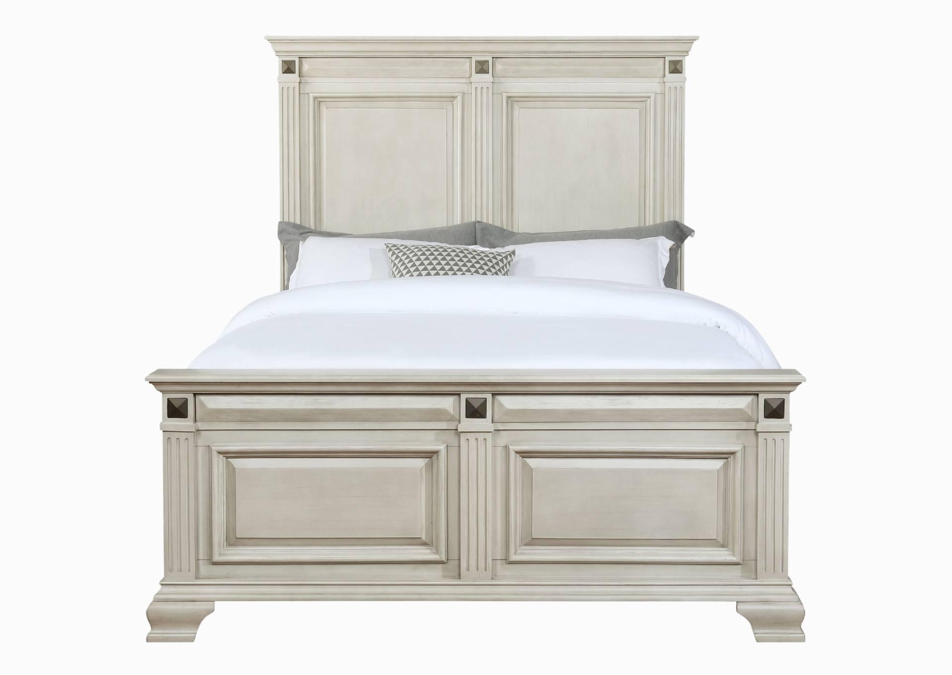 HALIFAX WHITE QUEEN BED,LIFESTYLE FURNITURE