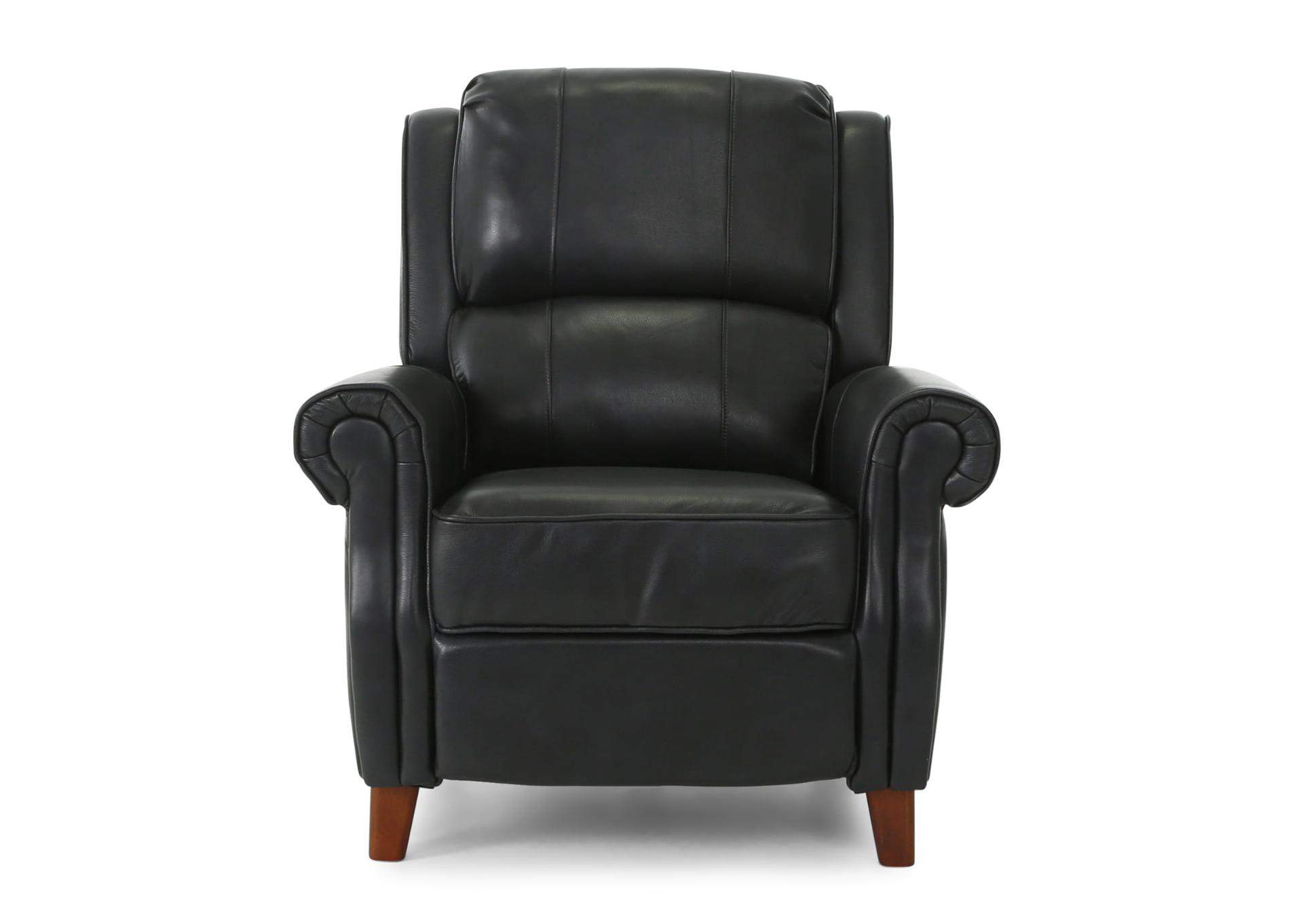 BRADENTON BLUEBERRY LEATHER PUSH BACK RECLINER,CHEERS