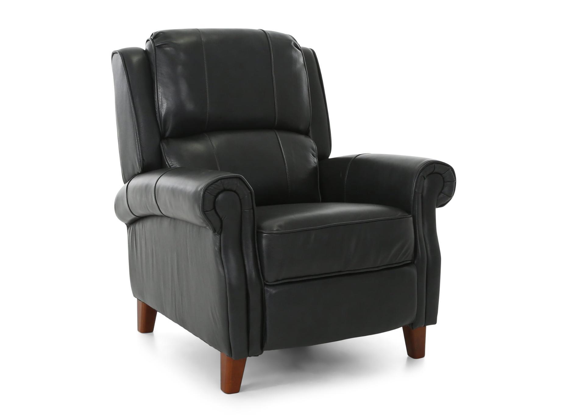 BRADENTON BLUEBERRY LEATHER PUSH BACK RECLINER,CHEERS