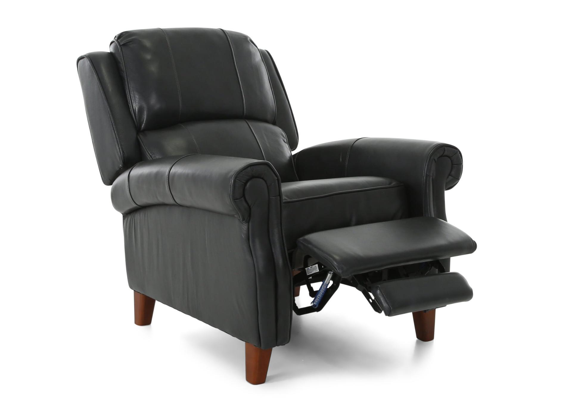 BRADENTON BLUEBERRY LEATHER PUSH BACK RECLINER,CHEERS