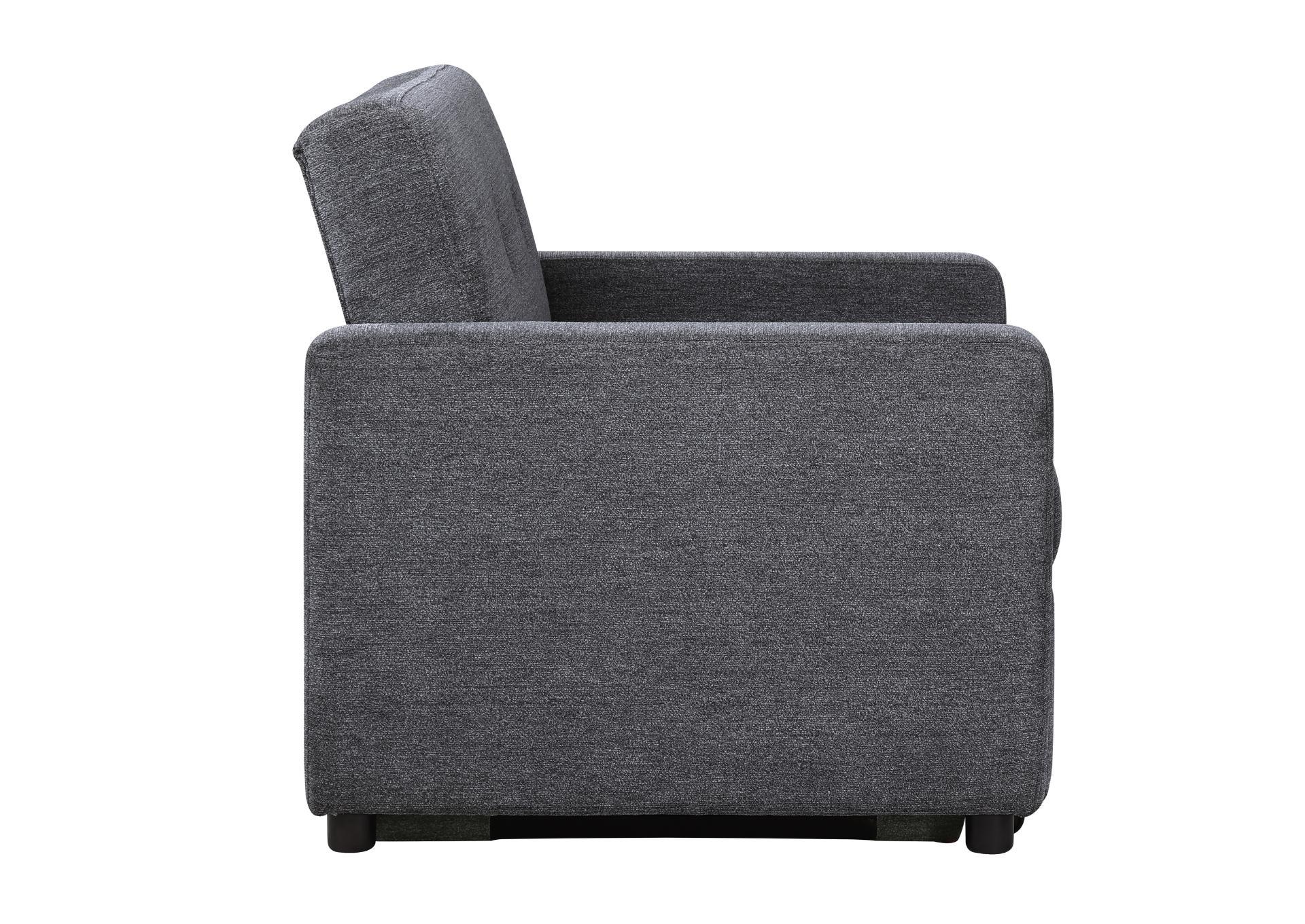 NOAH GRAY CHAIR WITH TWIN SLEEPER,STEVE SILVER COMPANY