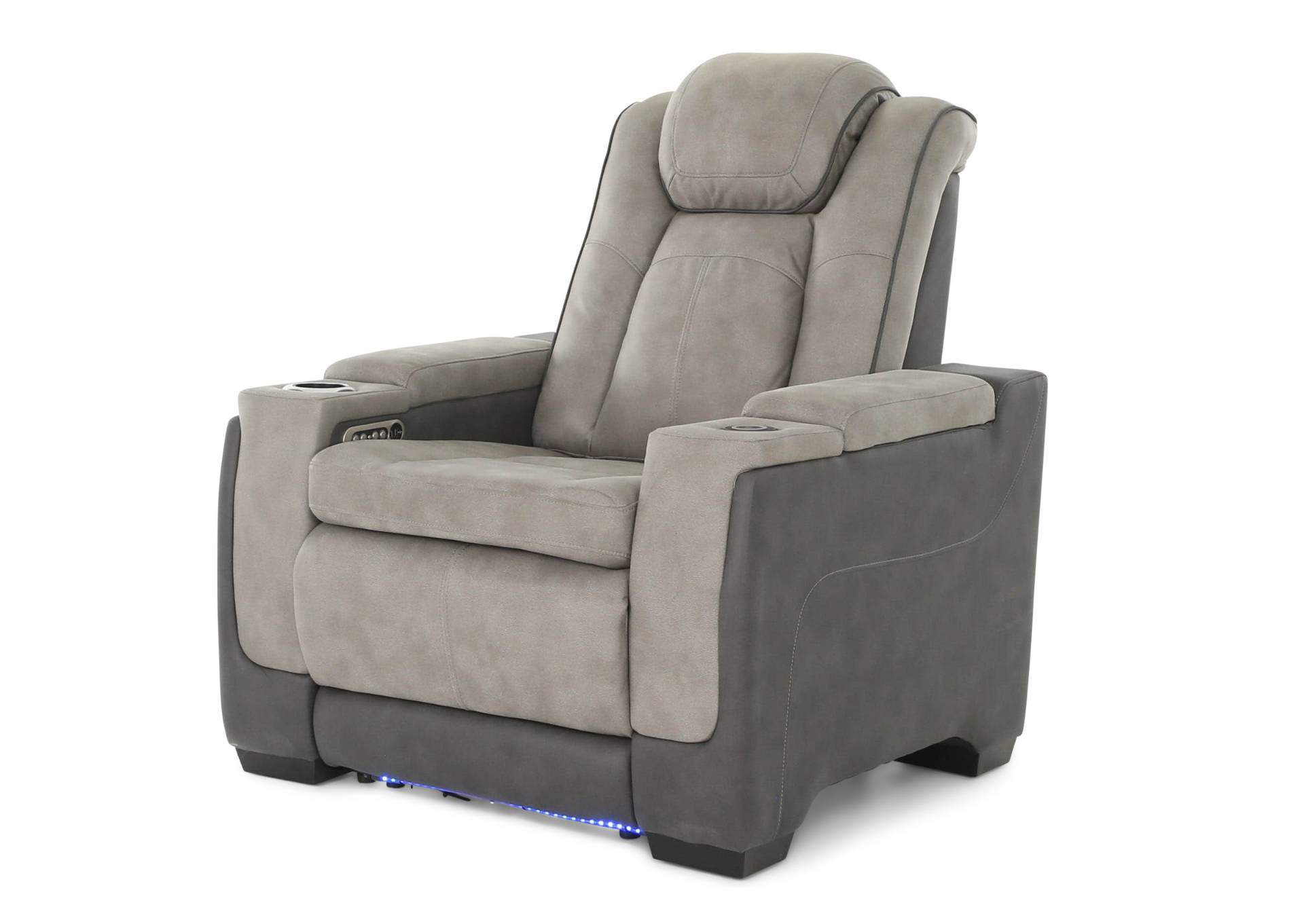 LANTANA ROCKY CEMENT/CHARCOAL 2P POWER RECLINER,ELEMENTS INTERNATIONAL GROUP, LLC