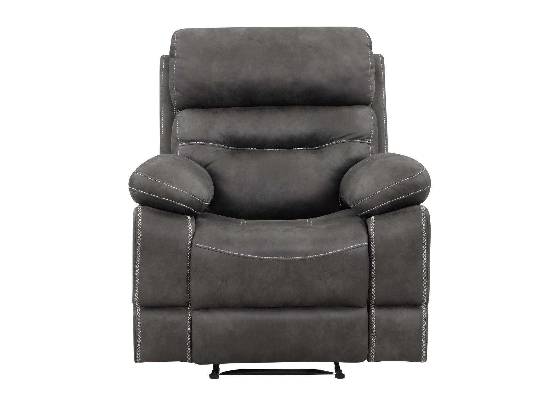 RUDGER GRAY RECLINER,STEVE SILVER COMPANY