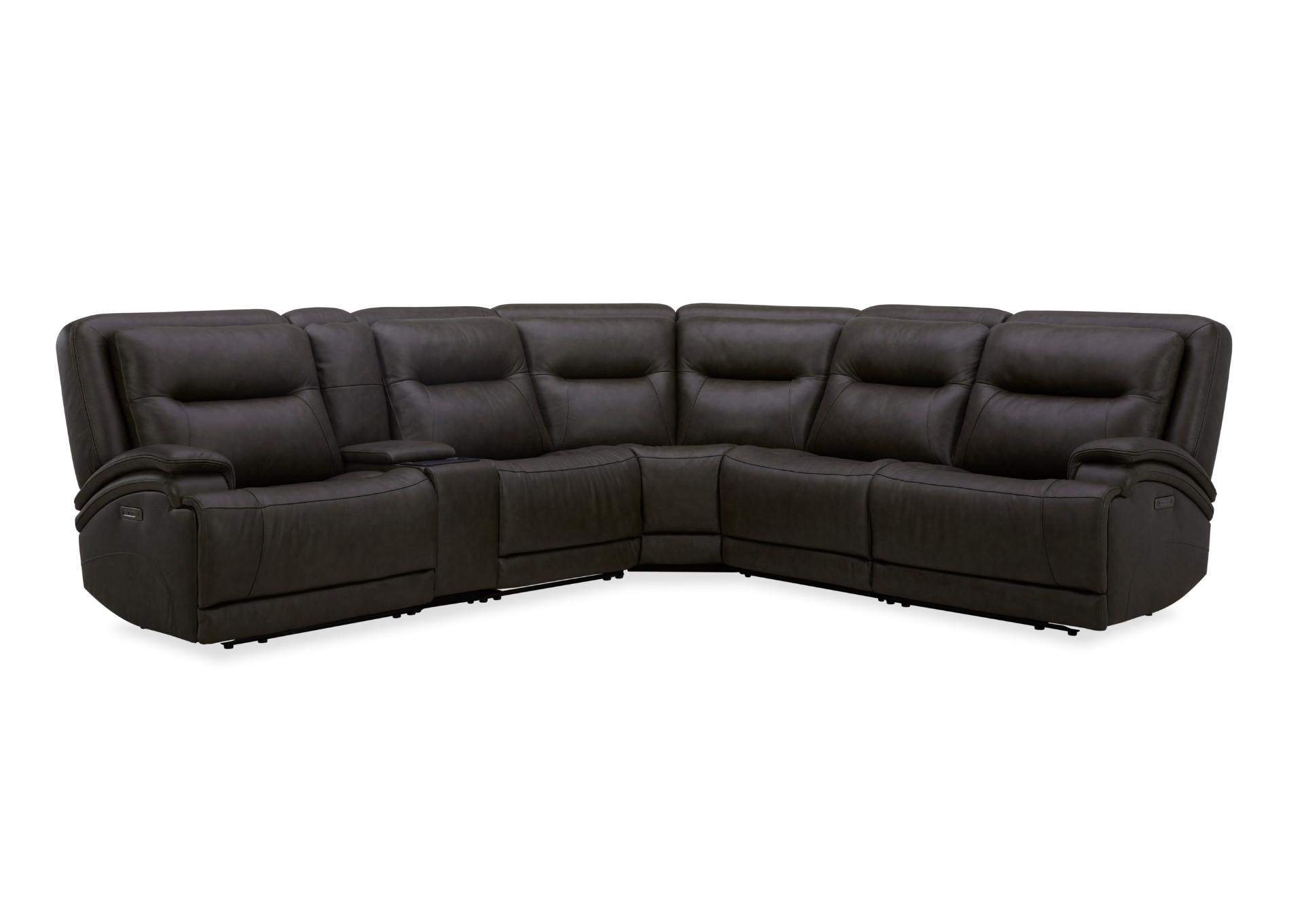 BROCKTON CHARCOAL 3P POWER 6 PIECE SECTIONAL,KUKA