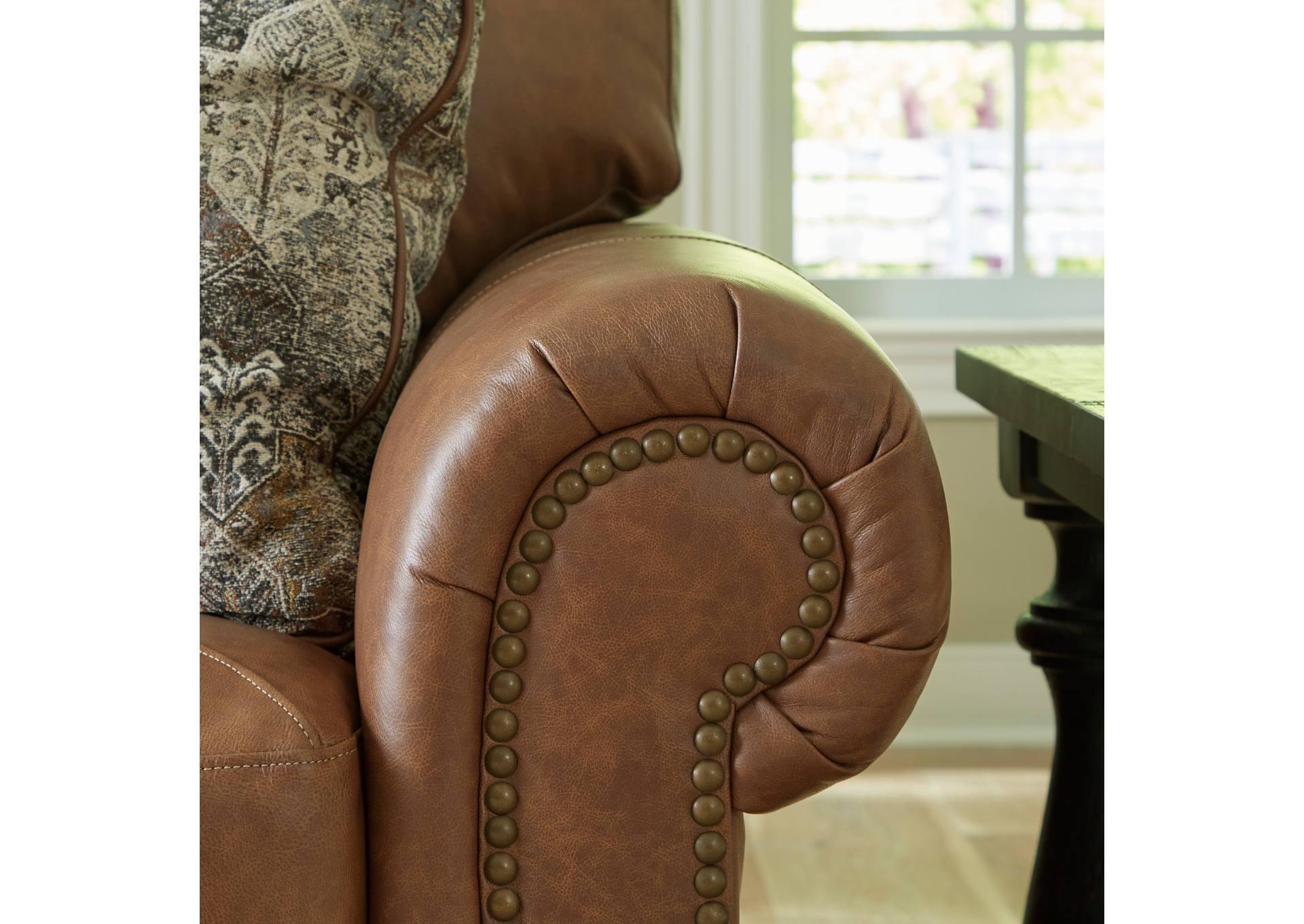 CARIANNA CARAMEL LEATHER OVERSIZED CHAIR,ASHLEY FURNITURE INC.