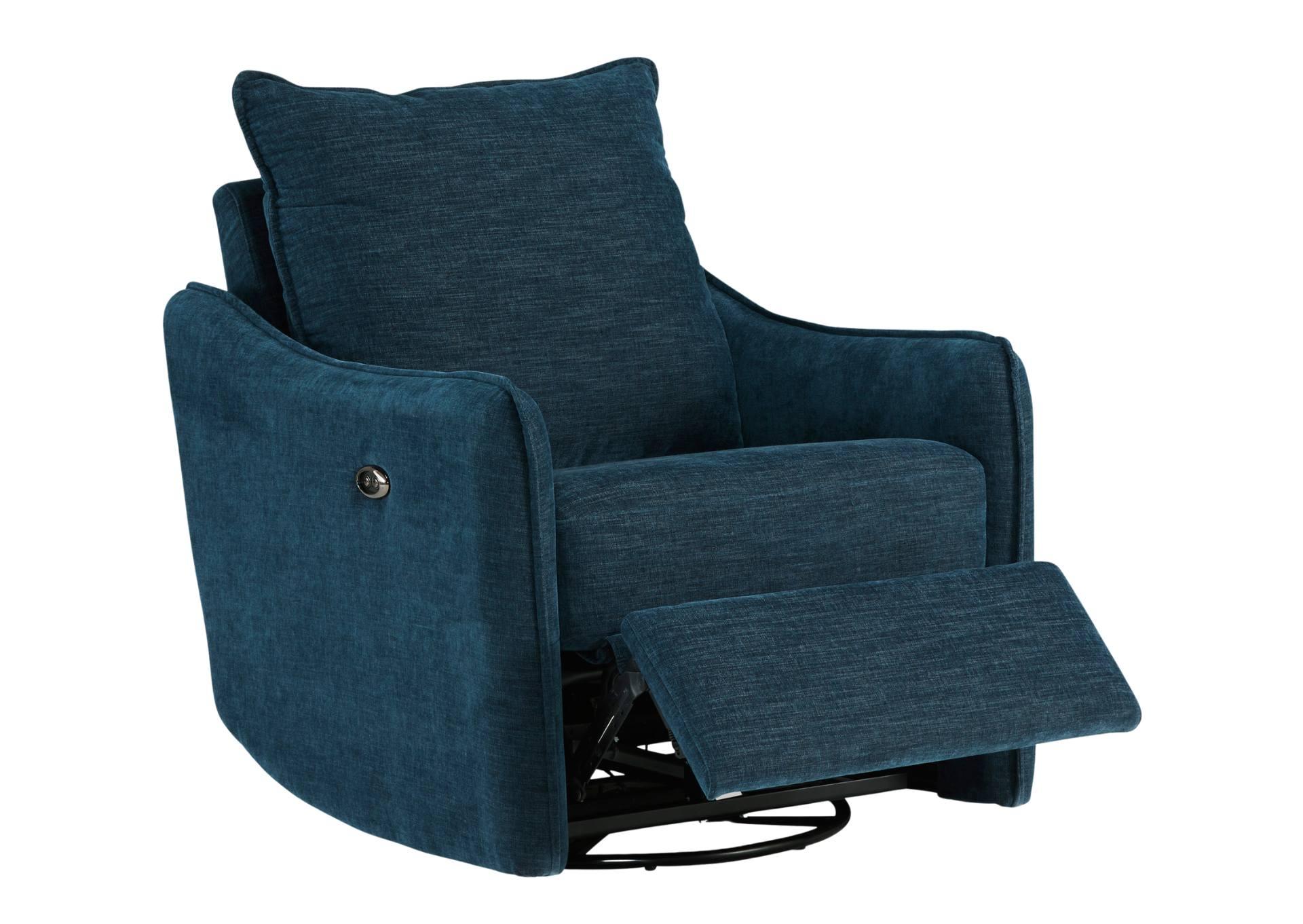 MCBURG NAVY SWIVEL POWER RECLINER,ASHLEY FURNITURE INC.