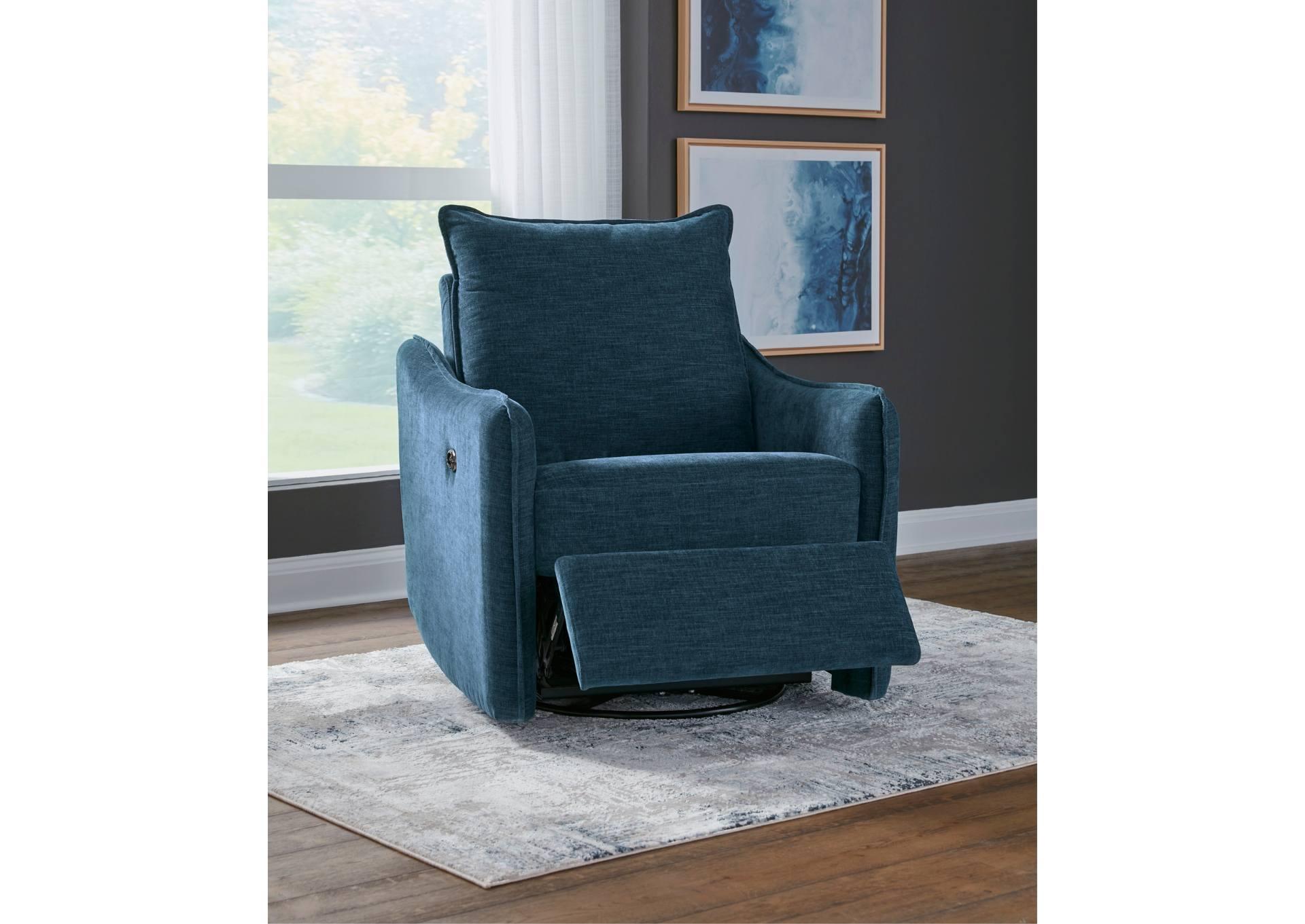 MCBURG NAVY SWIVEL POWER RECLINER,ASHLEY FURNITURE INC.