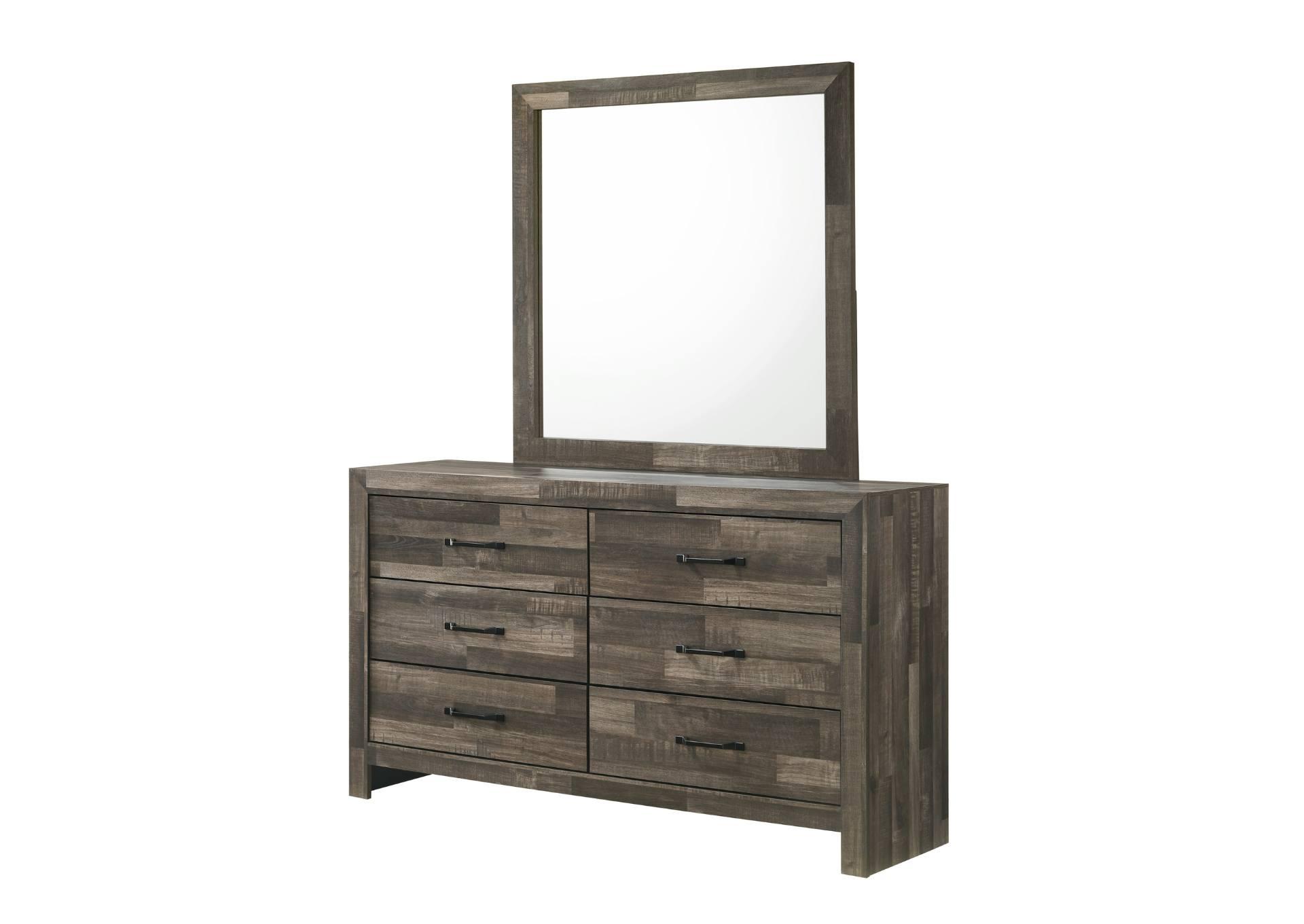 ARIANNA BROWN DRESSER AND MIRROR,LIFESTYLE FURNITURE