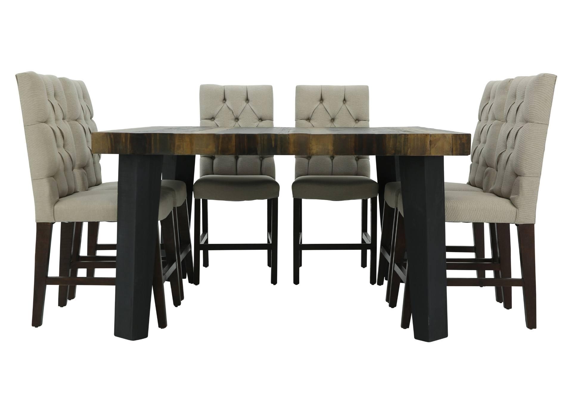 VICTORIA 7 PIECE COUNTER HEIGHT DINING SET