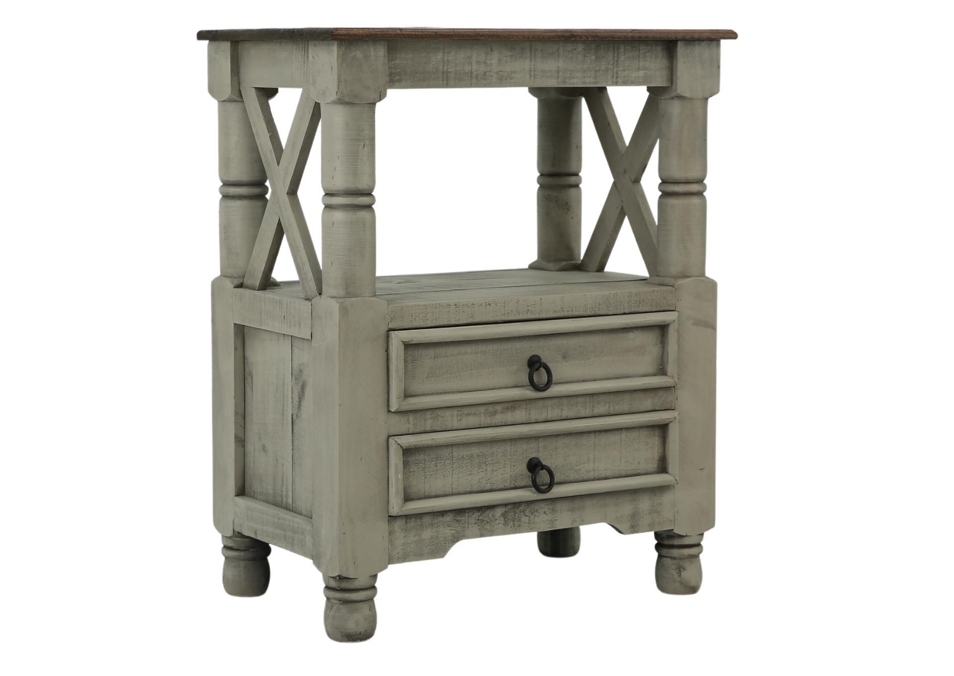 WAVERLY GRAY ACCENT TABLE,ARDENT HOME