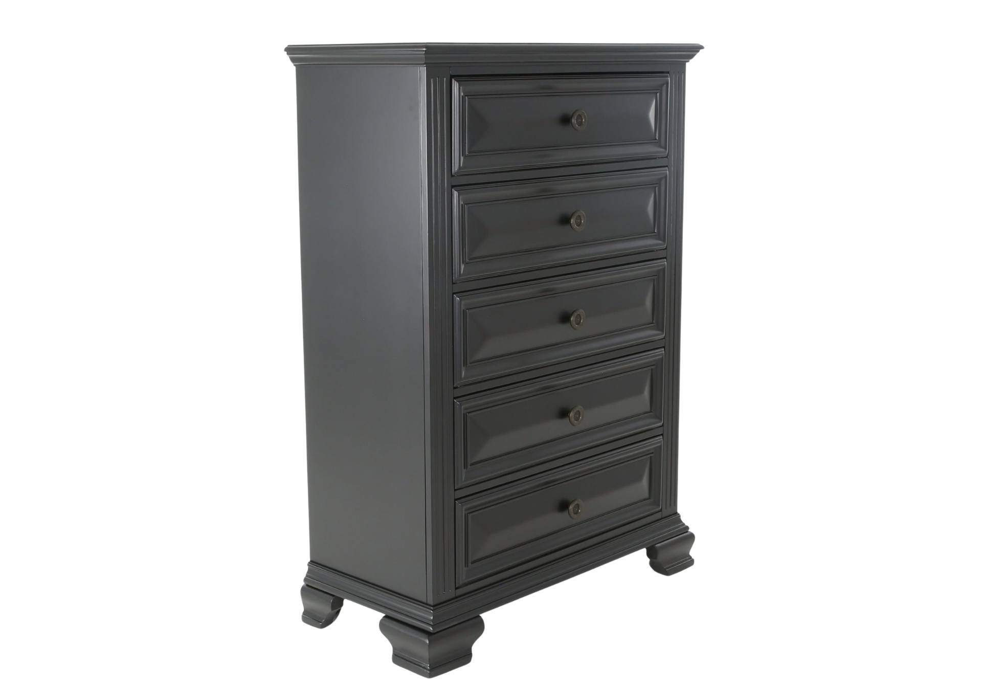 HALIFAX BLACK CHEST,LIFESTYLE FURNITURE