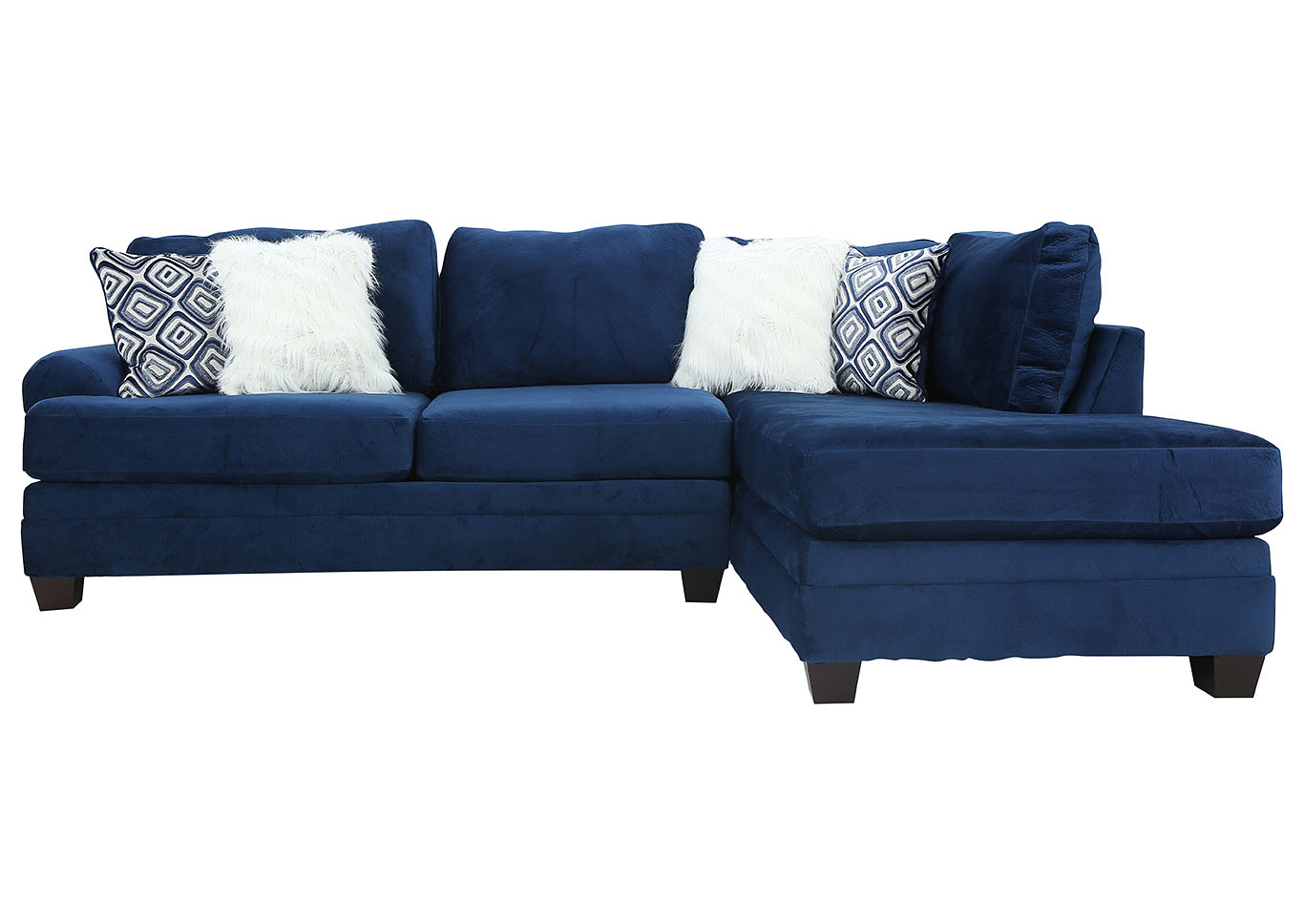 BRODIE GROOVY NAVY 2 PIECE SECTIONAL