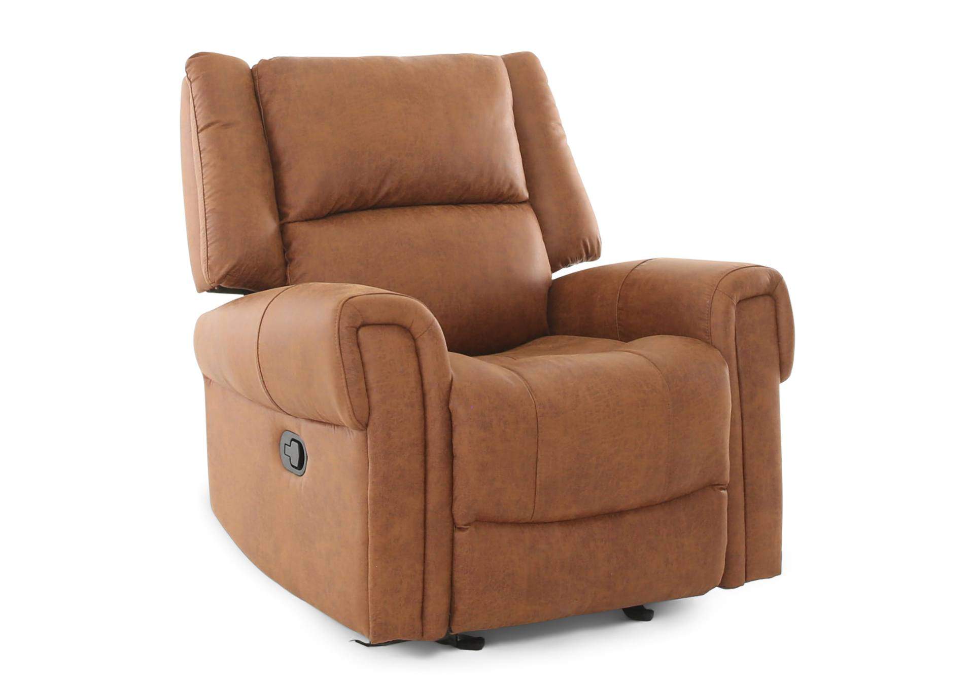 BRAZOS BROWN GLIDER RECLINER,CHEERS