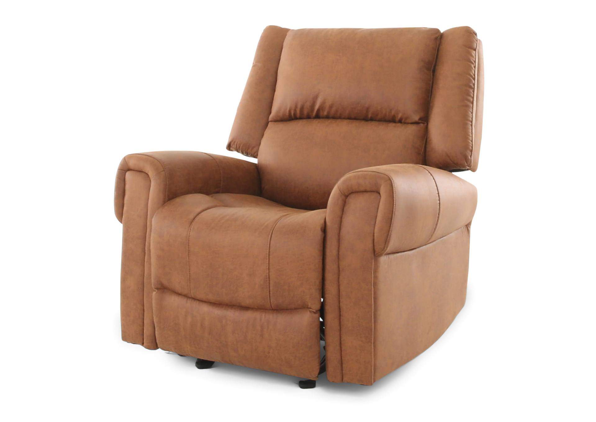 BRAZOS BROWN GLIDER RECLINER,CHEERS