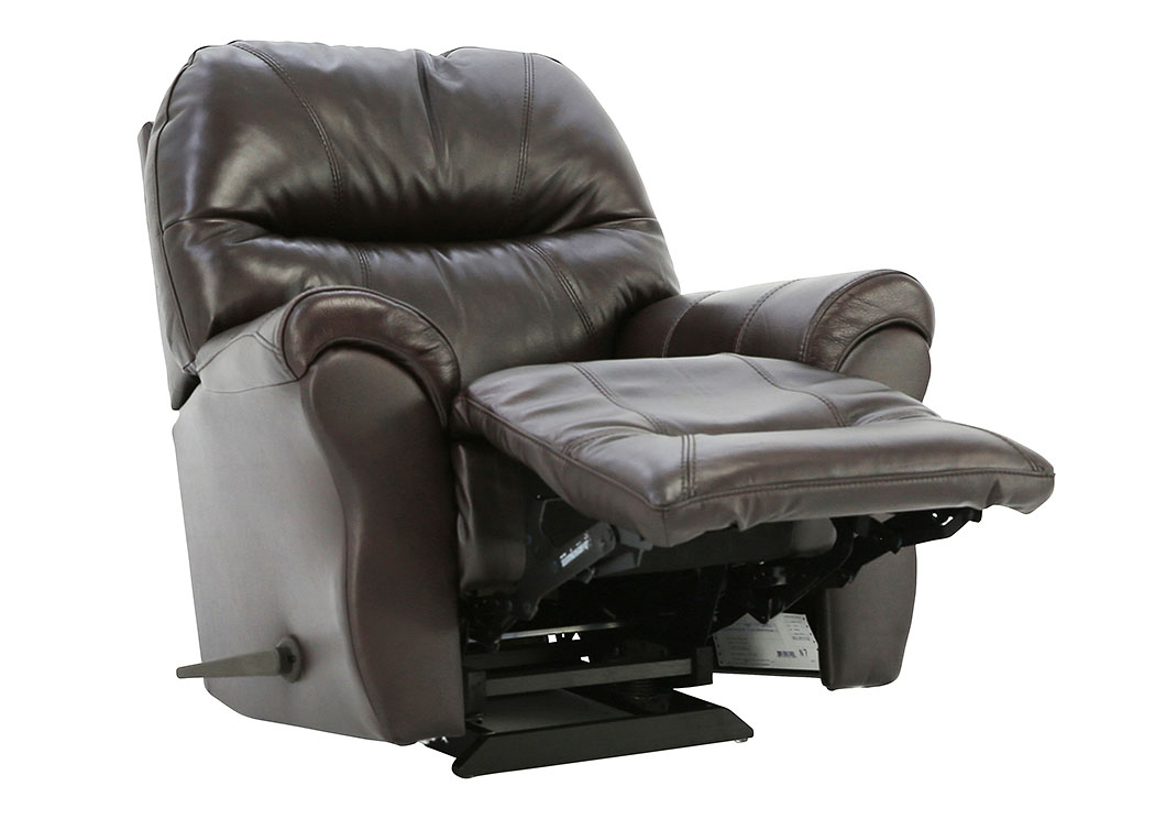 BODIE CHOCOLATE TOP GRAIN LEATHER RECLINER,BEST CHAIRS INC