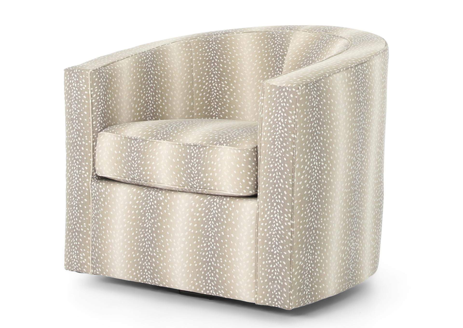 EREN MUSK SWIVEL ACCENT CHAIR,CORINTHIAN FURNITURE
