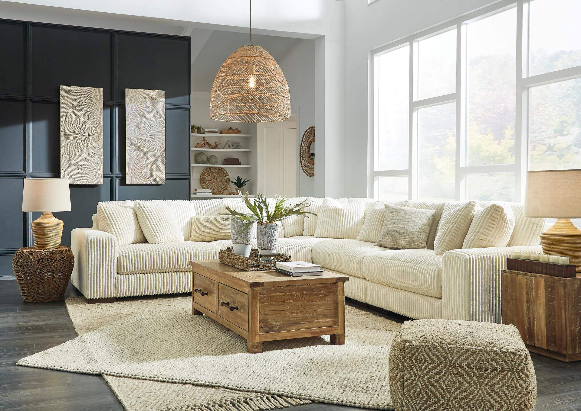 LINDYN IVORY 5PC SECTIONAL,ASHLEY FURNITURE INC.