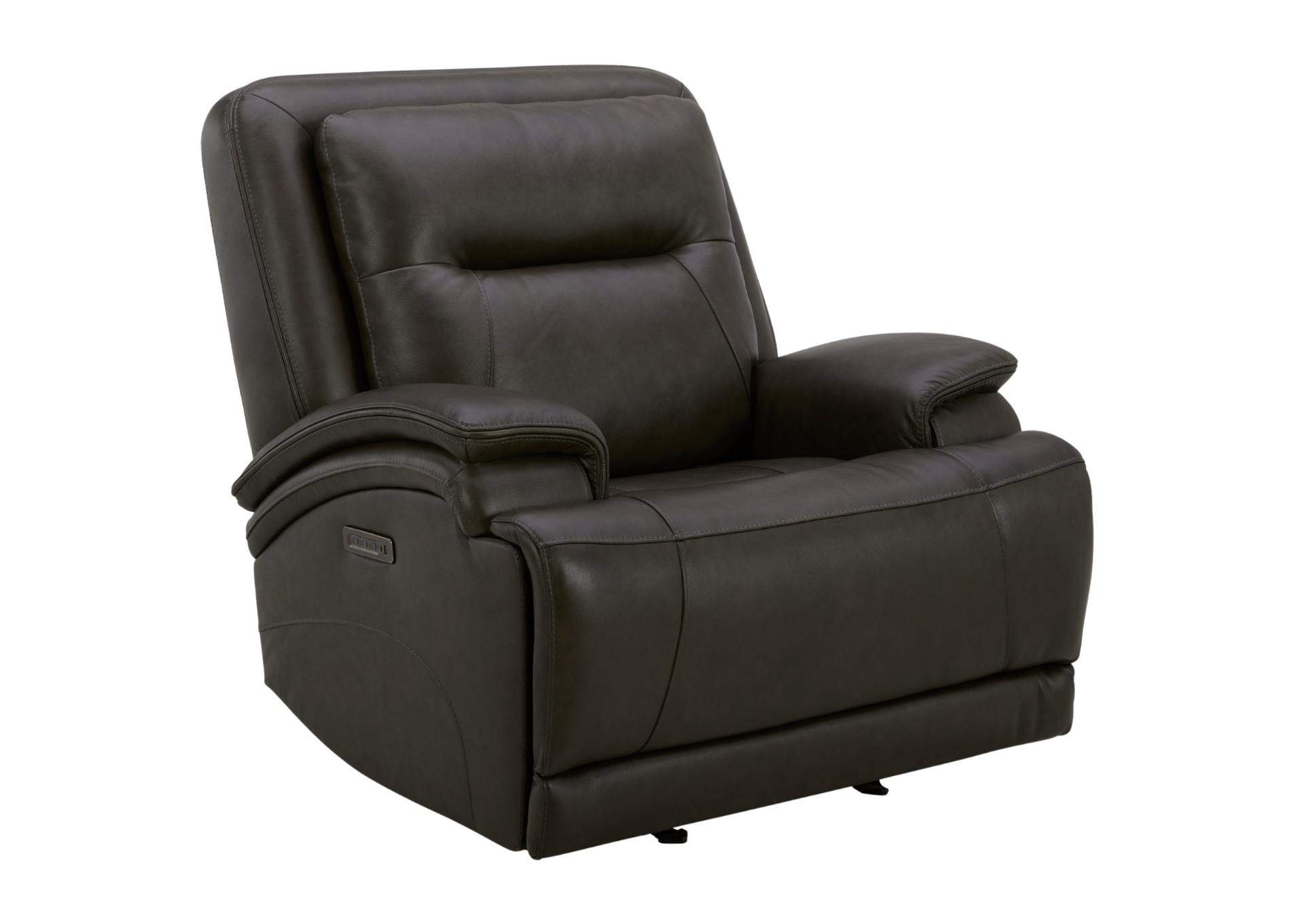 BROCKTON CHARCOAL 3P POWER RECLINER WITH POWER HEADREST AND LUMBAR,KUKA
