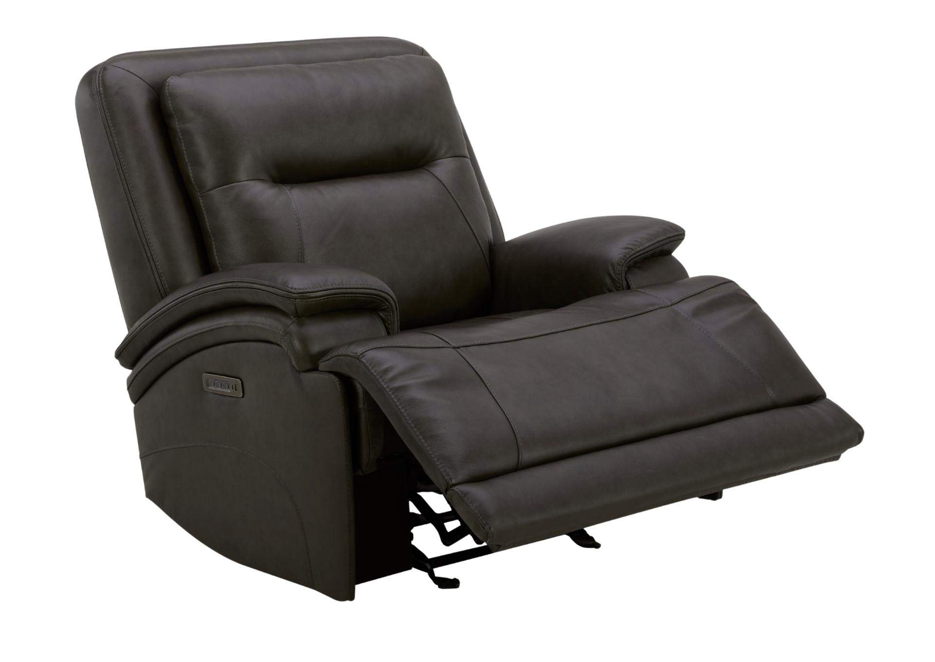 BROCKTON CHARCOAL 3P POWER RECLINER WITH POWER HEADREST AND LUMBAR,KUKA