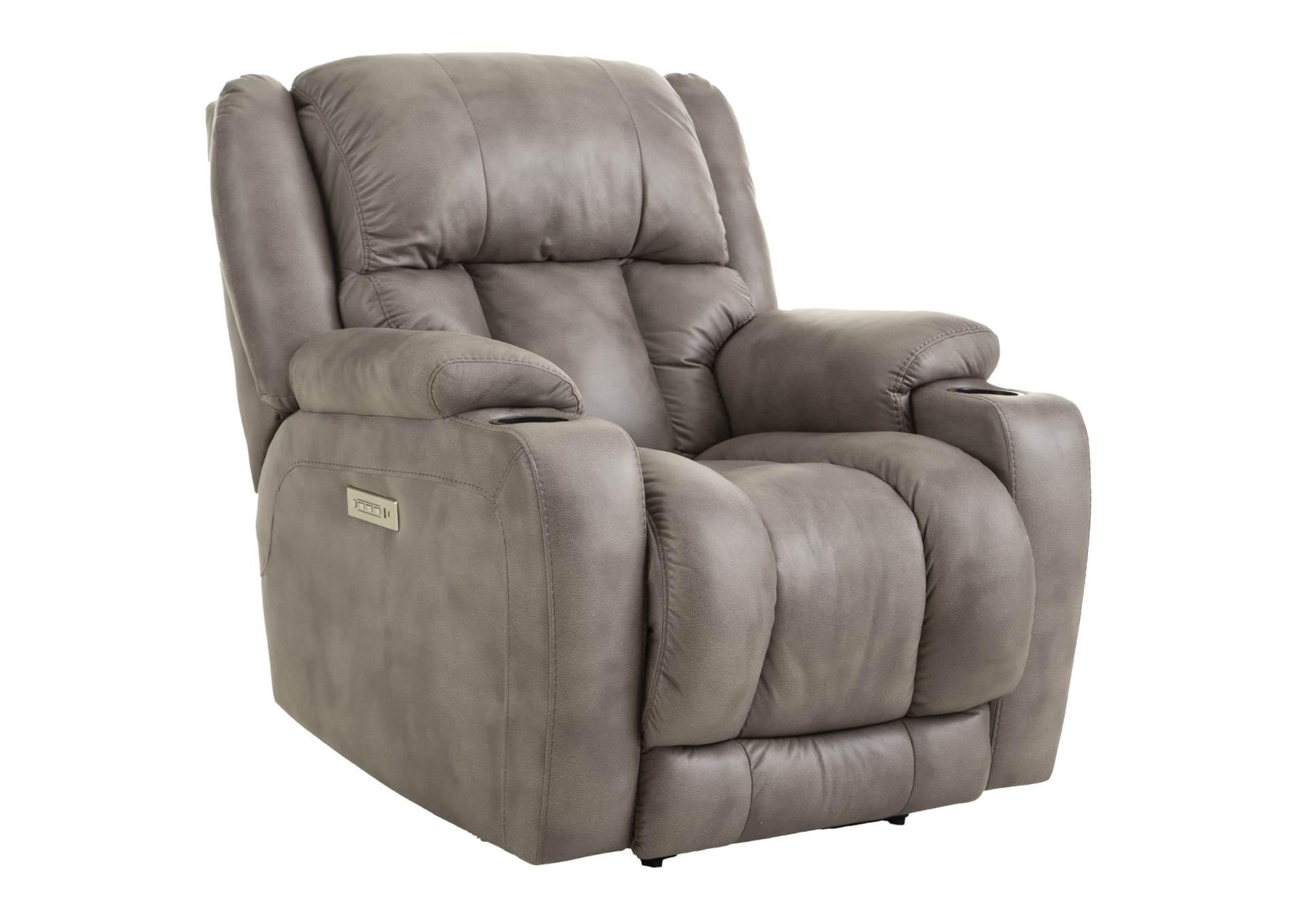 DREAMWEAVER ASH ZERO GRAVITY RECLINER WITH CUPHOLDERS