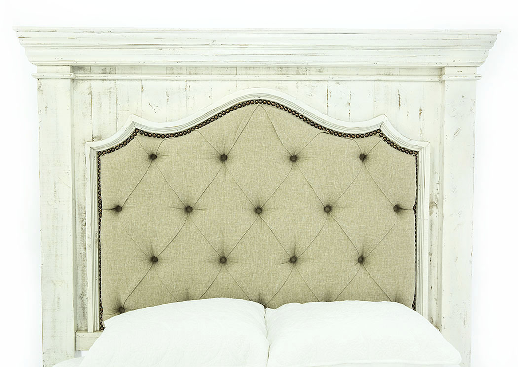 BELLA WHITE KING TUFTED BED Ivan Smith Furniture