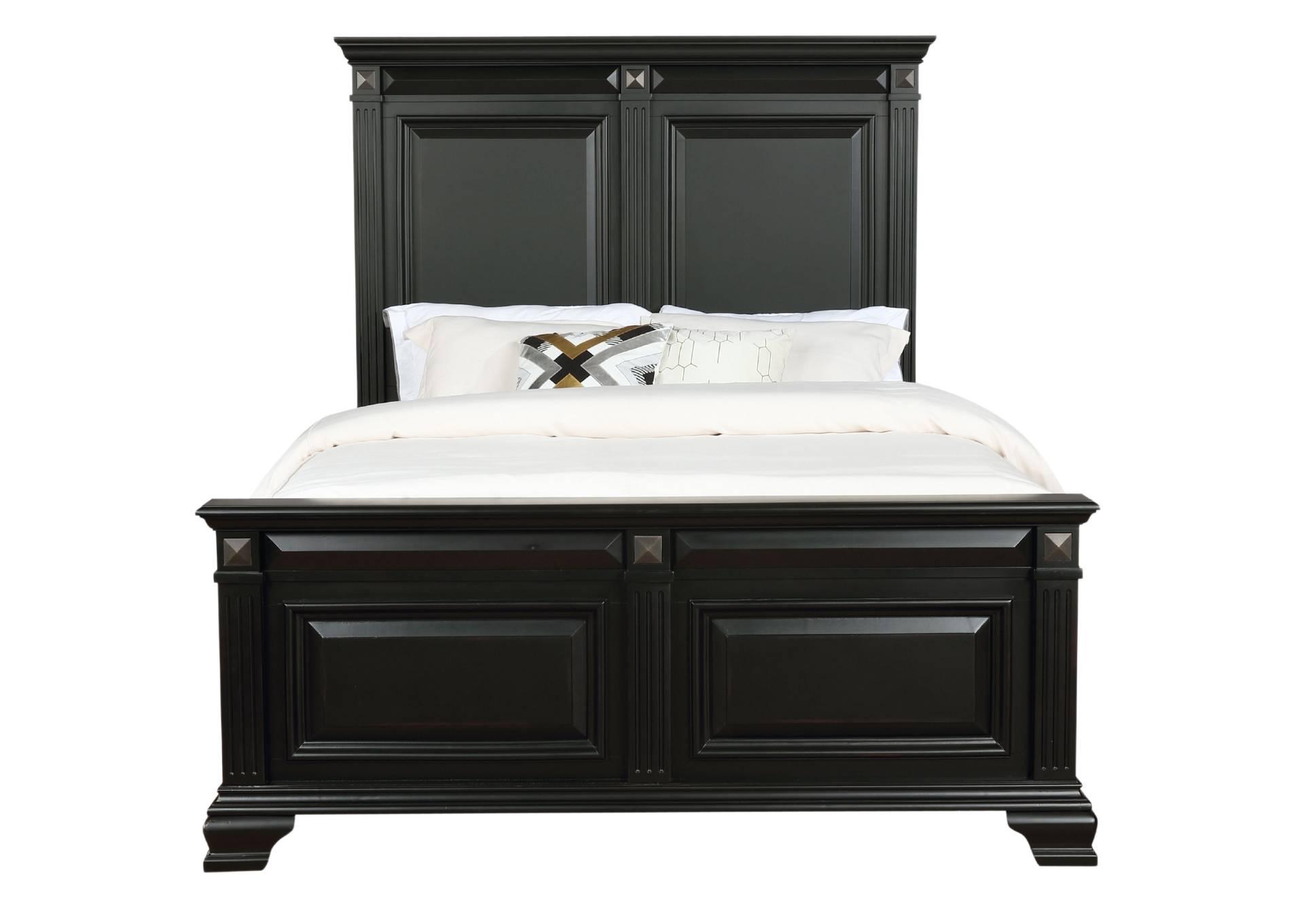 HALIFAX BLACK QUEEN BED,LIFESTYLE FURNITURE