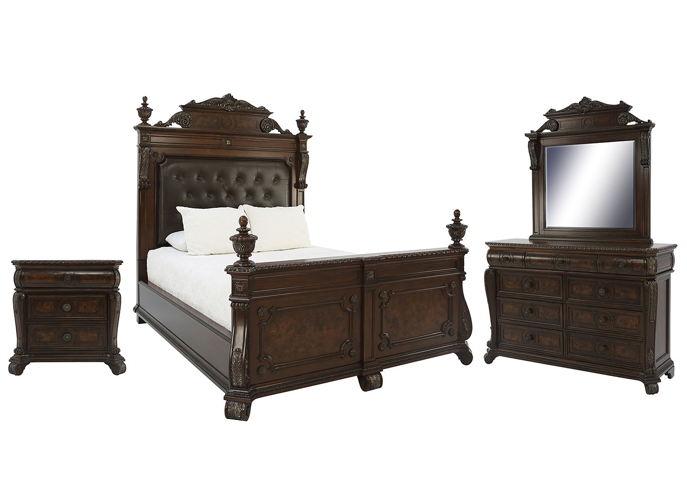 LOUIS PHILIP CHERRY KING BEDROOM SET Ivan Smith Furniture