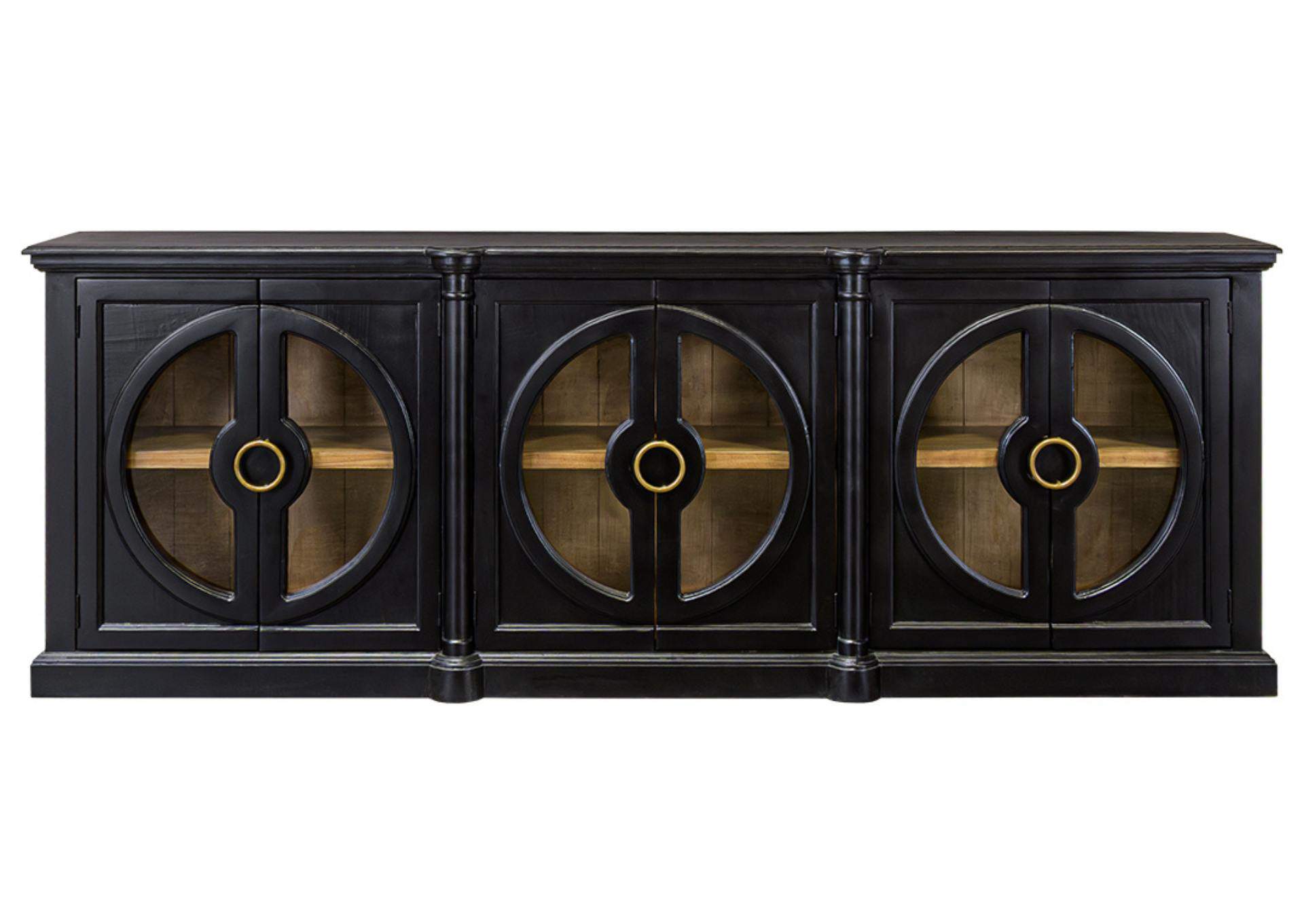 EVERTON BLACK/PECAN CONSOLE,ARDENT HOME