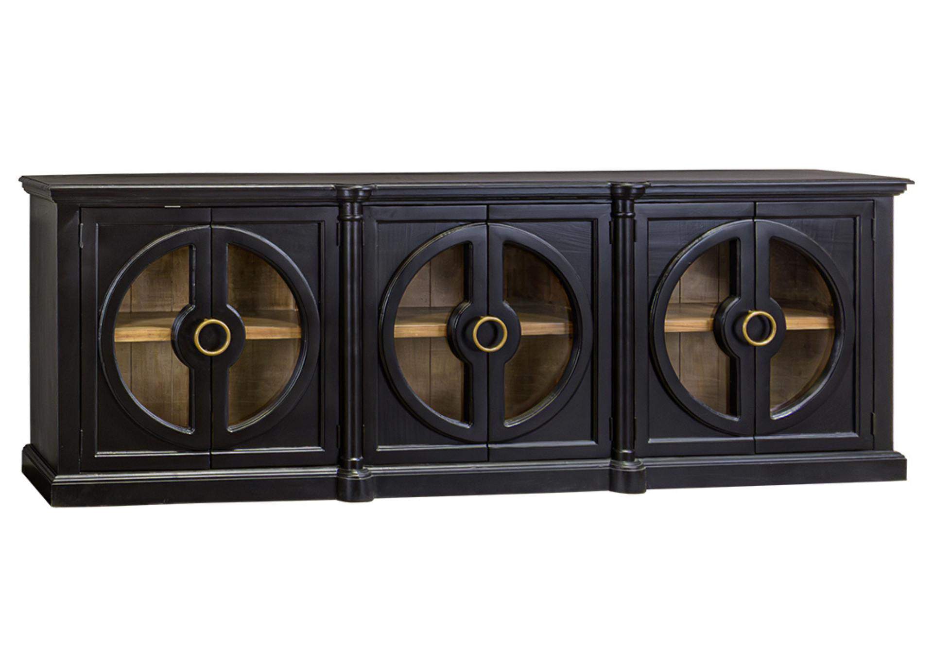 EVERTON BLACK/PECAN CONSOLE,ARDENT HOME