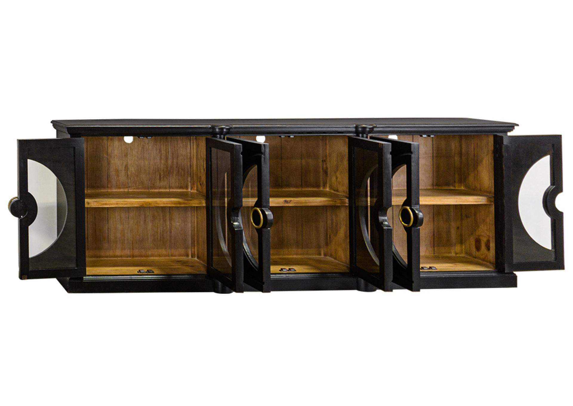 EVERTON BLACK/PECAN CONSOLE,ARDENT HOME
