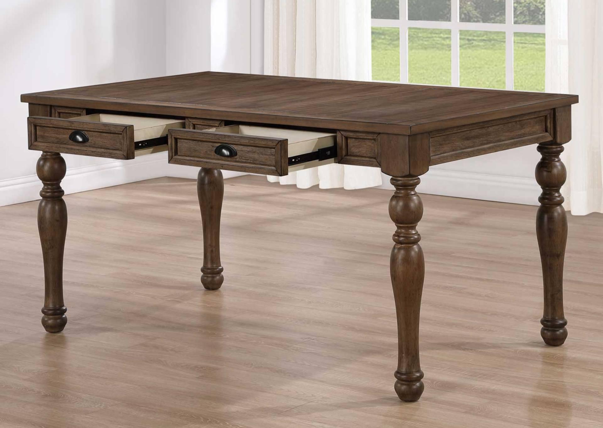 JOANNA BROWN DINING TABLE,STEVE SILVER COMPANY