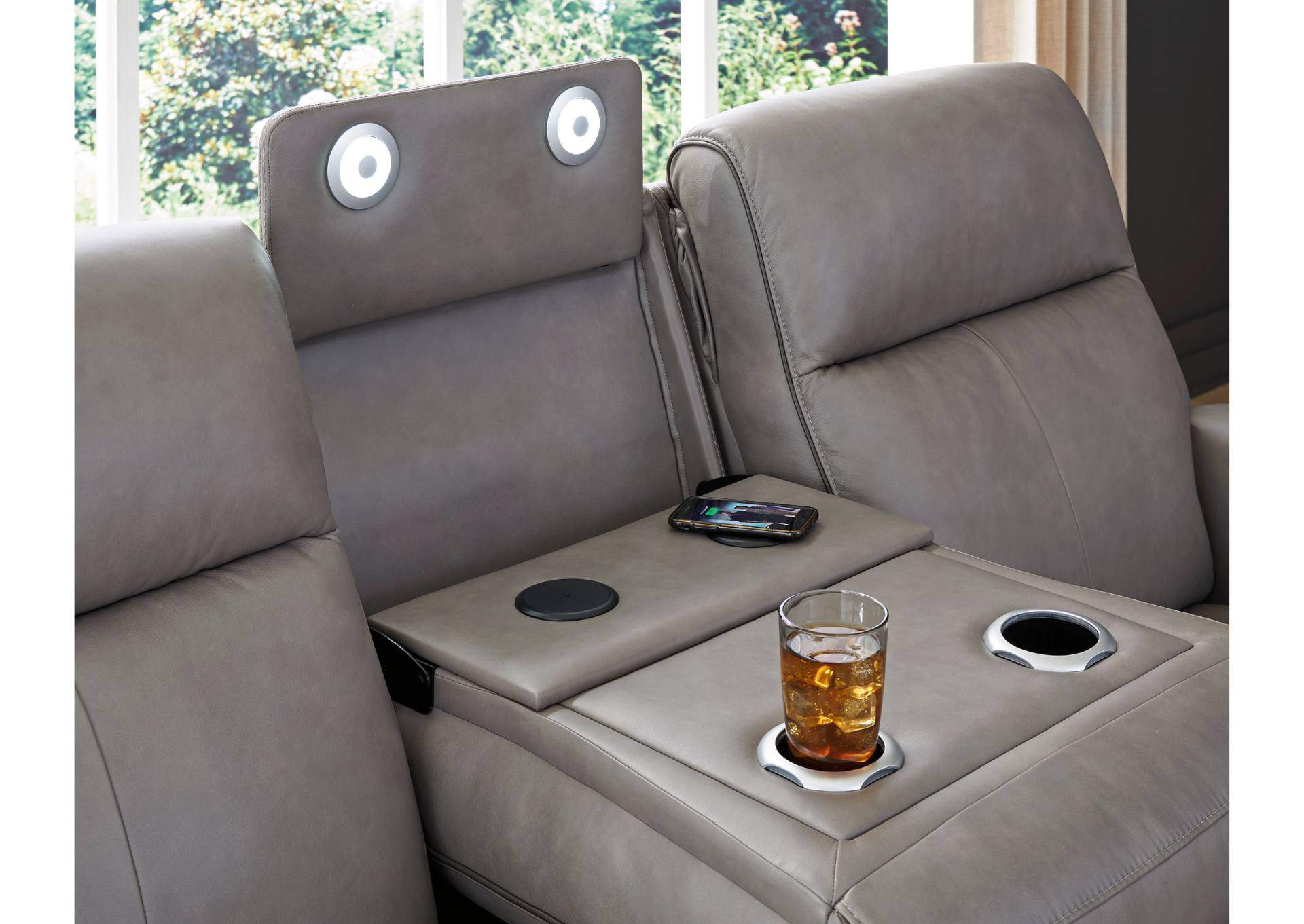ZELDA COIN LEATHER 2P POWER SOFA,ASHLEY FURNITURE INC.
