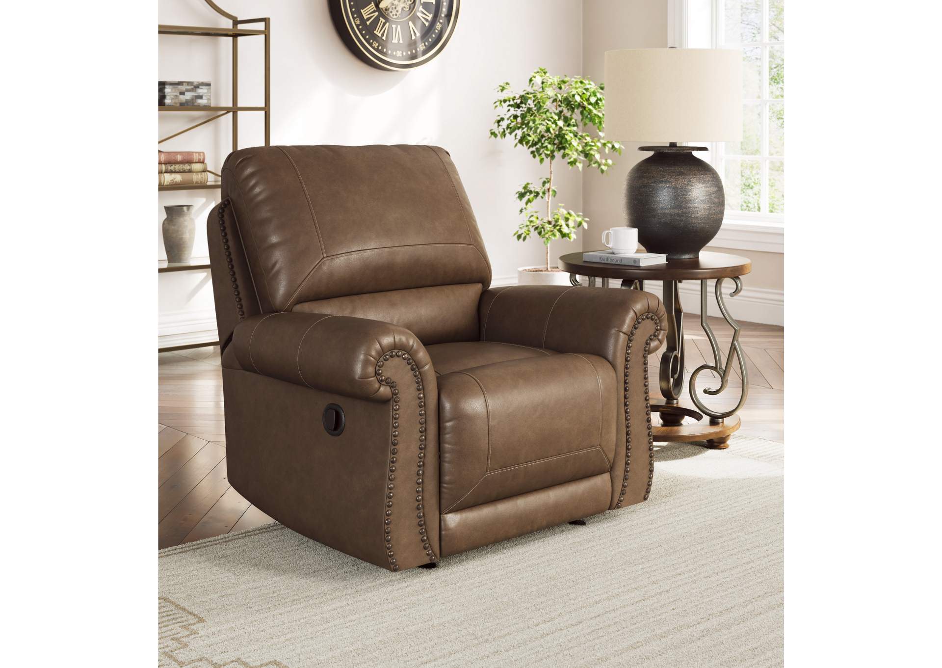 SHADSBURNE EARTH SWIVEL GLIDER RECLINER,ASHLEY FURNITURE INC.