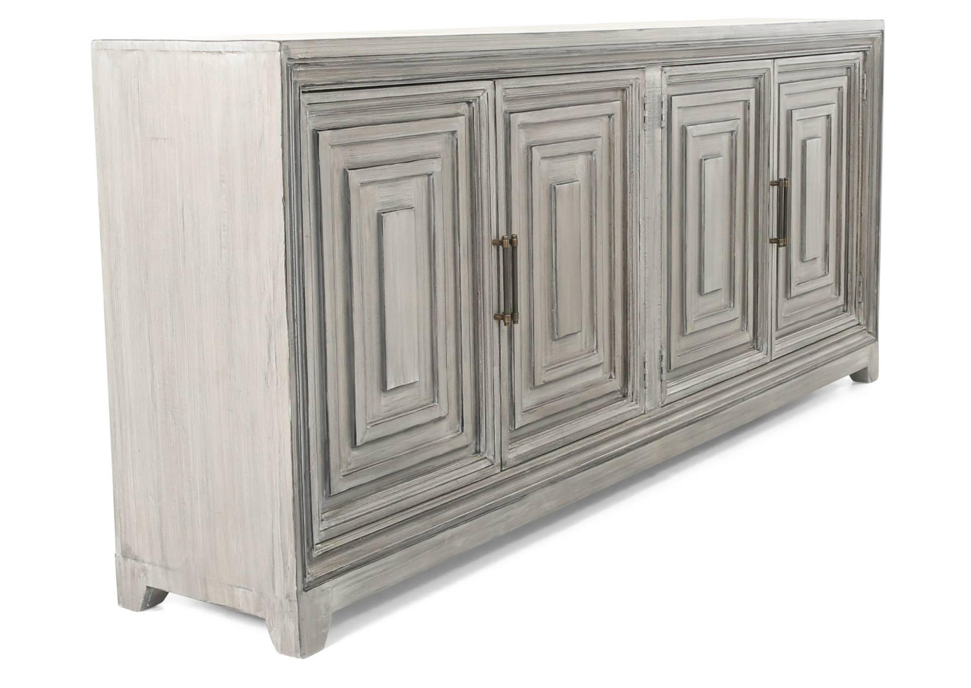 GRACE COSTELL GRAY 4 DOOR CONSOLE,ARDENT HOME