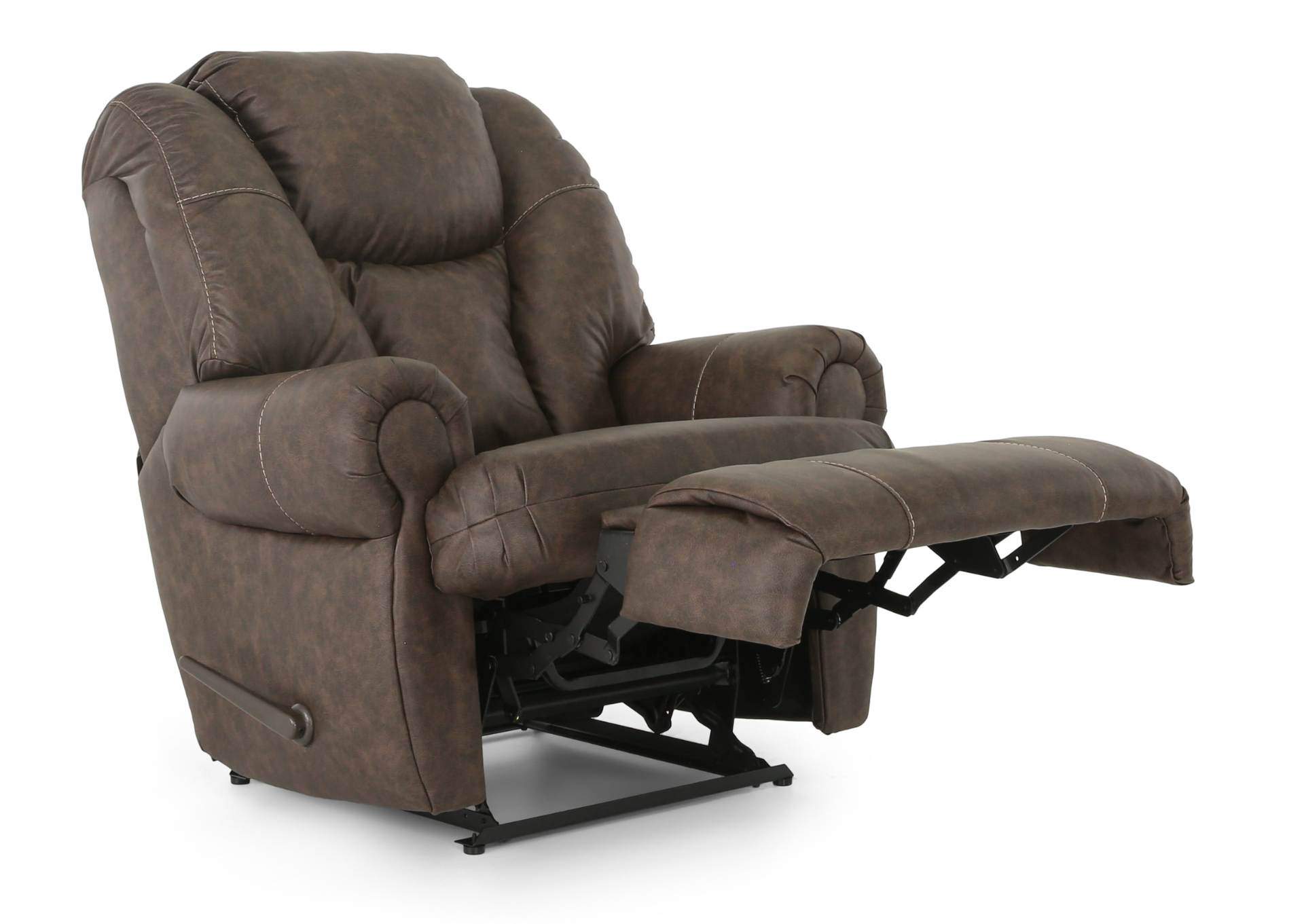 MALCOLM WALNUT BIG MAN RECLINER,HOMESTRETCH