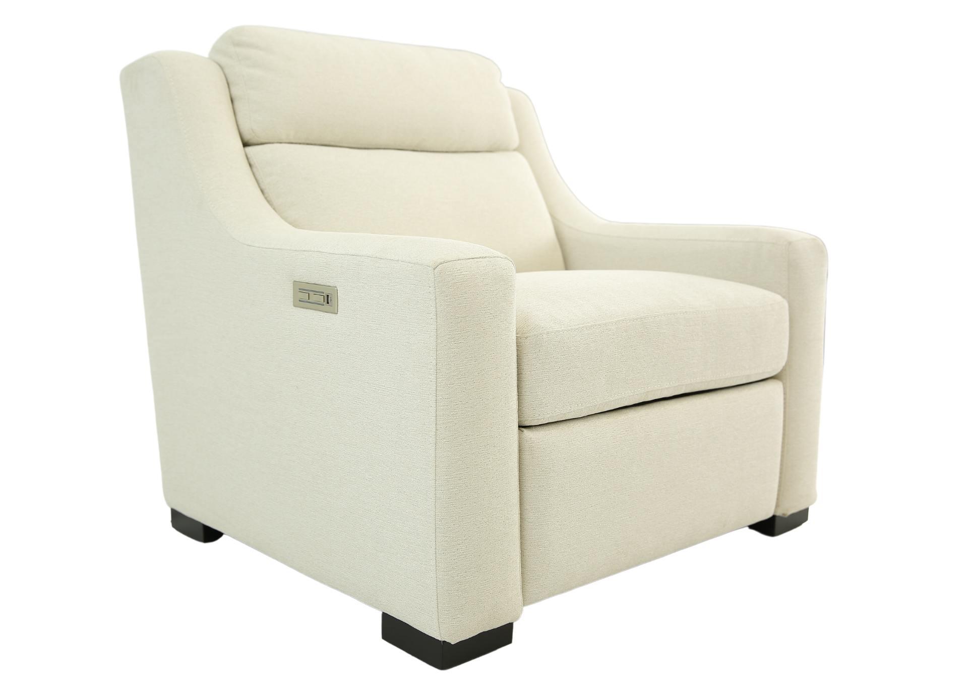 GERMAIN CREAM POWER RECLINER,BERNHARDT