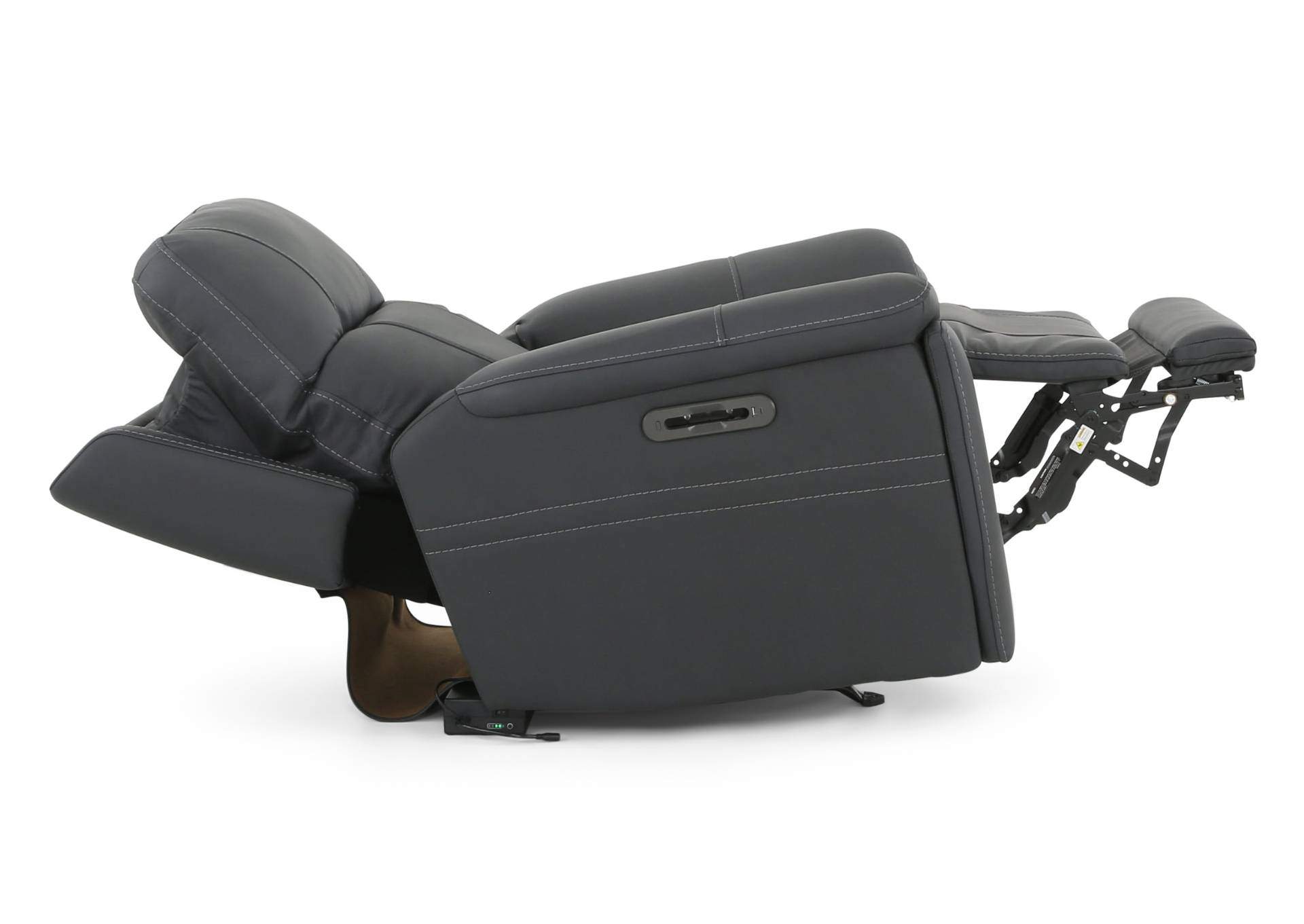 CANNOCK MIDNIGHT LEATHER 4P POWER RECLINER,MOTM