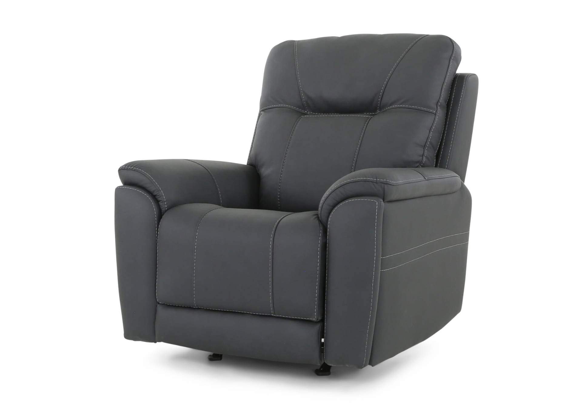 CANNOCK MIDNIGHT LEATHER 4P POWER RECLINER,MOTM