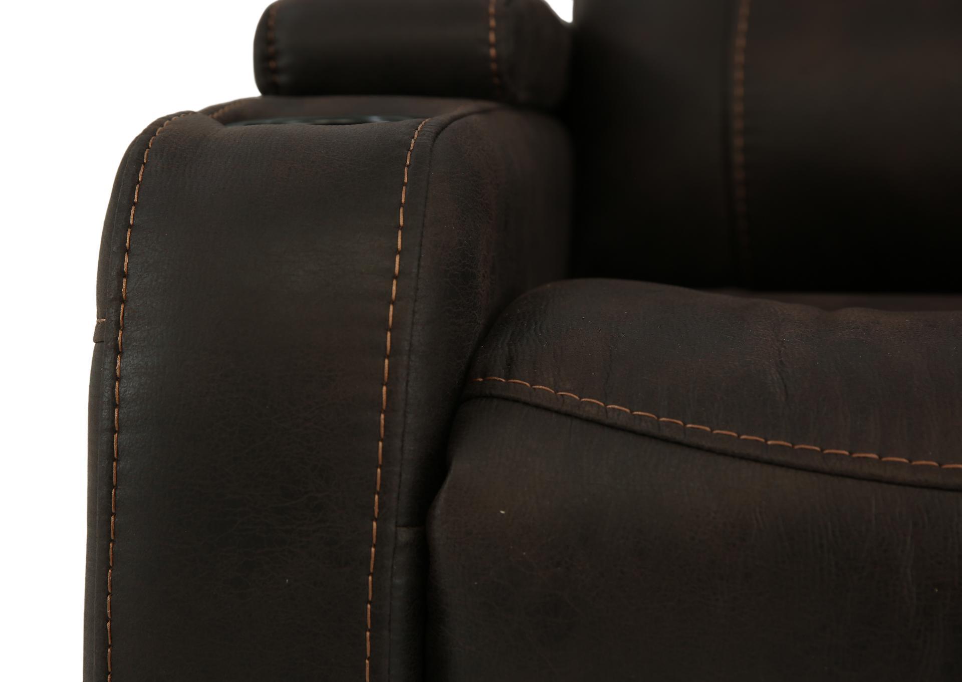 PECOS DARK BROWN SWIVEL GLIDER RECLINER,CHEERS