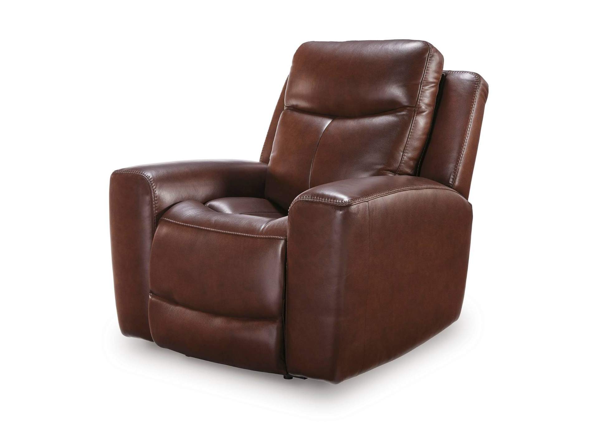MOMENTUM MAHOGANY LEATHER 2P POWER RECLINER WITH ADJUSTABLE HEADREST,ASHLEY FURNITURE INC.