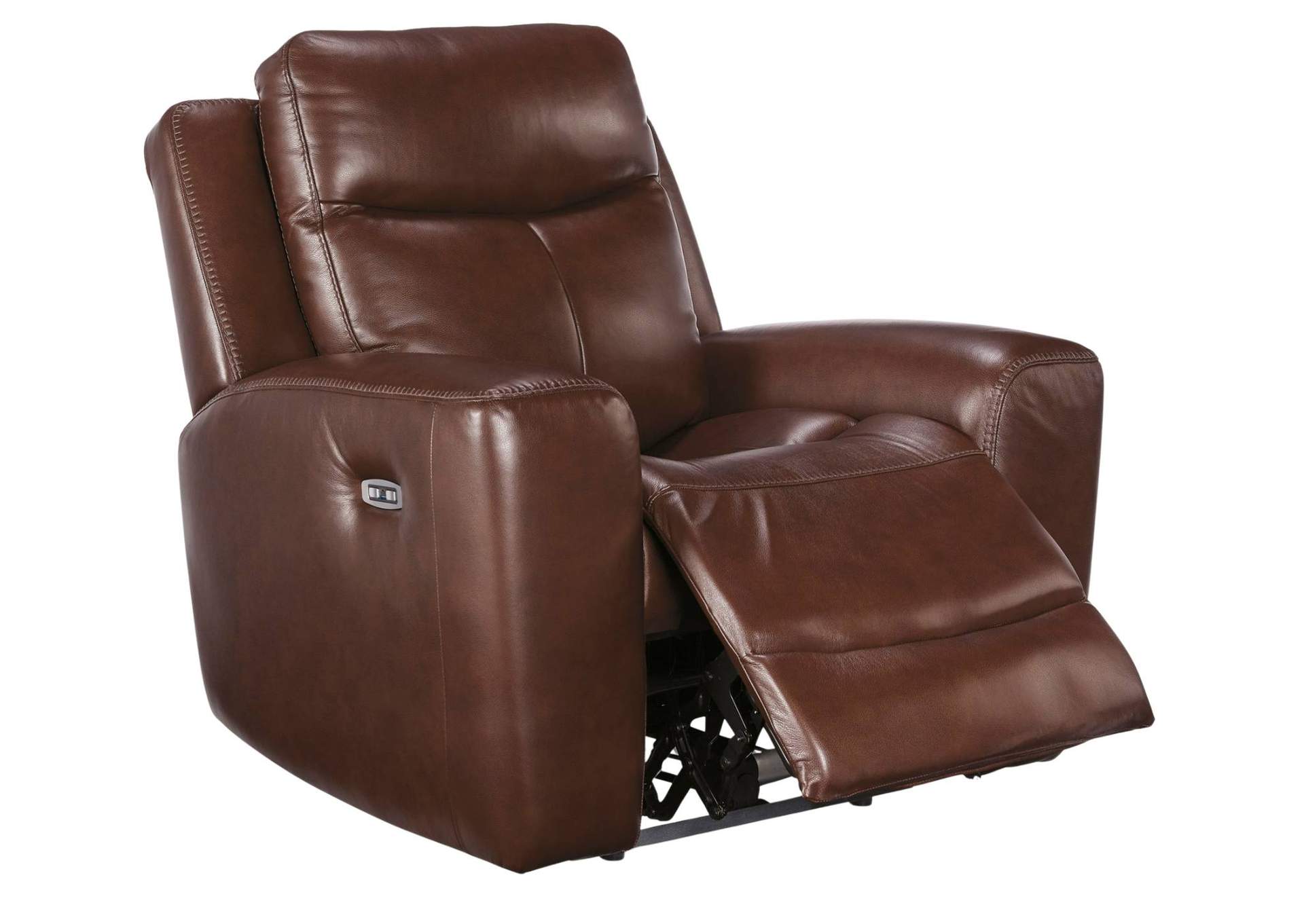 MOMENTUM MAHOGANY LEATHER 2P POWER RECLINER WITH ADJUSTABLE HEADREST,ASHLEY FURNITURE INC.