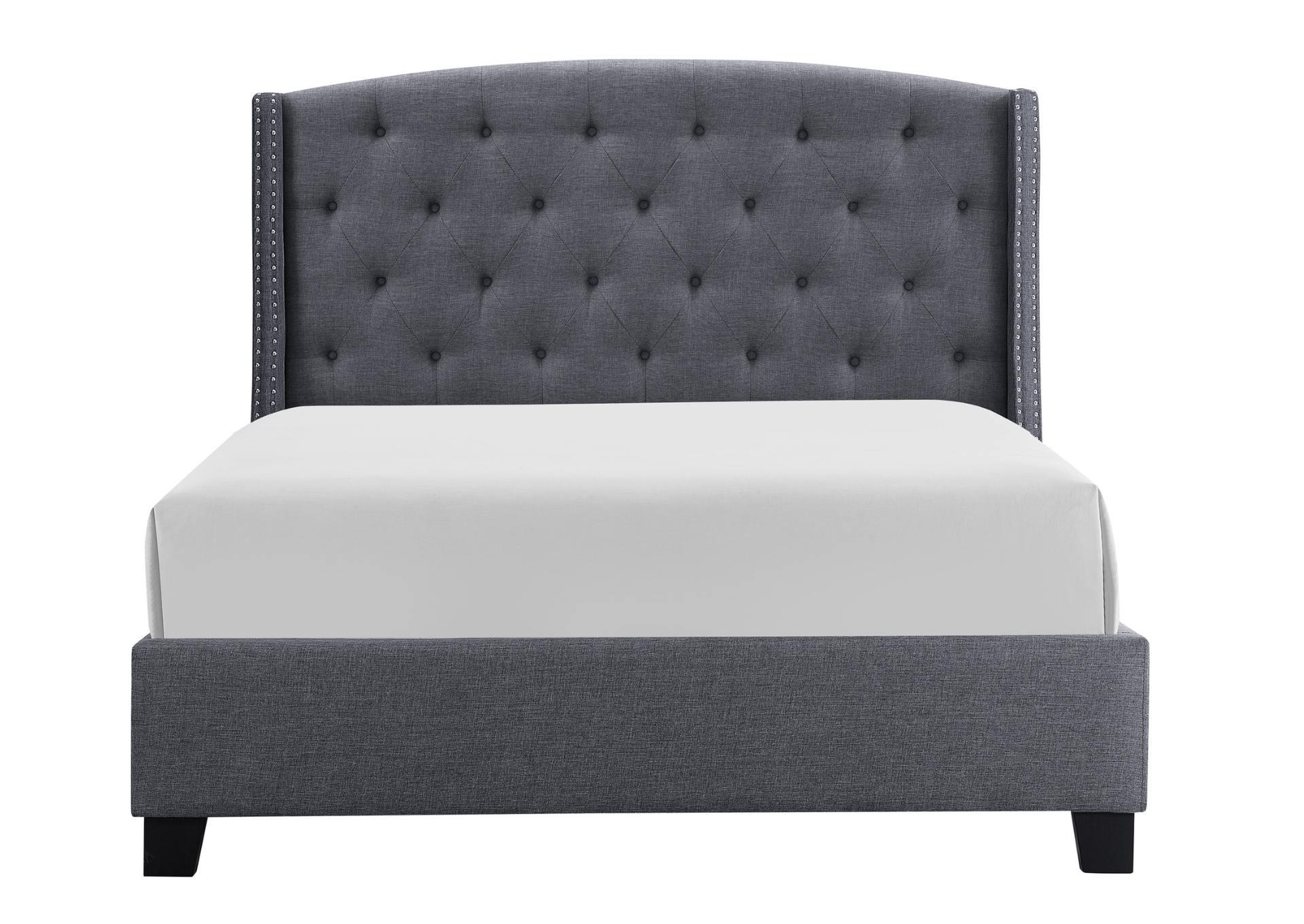 EVA GREY QUEEN BED,CROWN MARK INT.