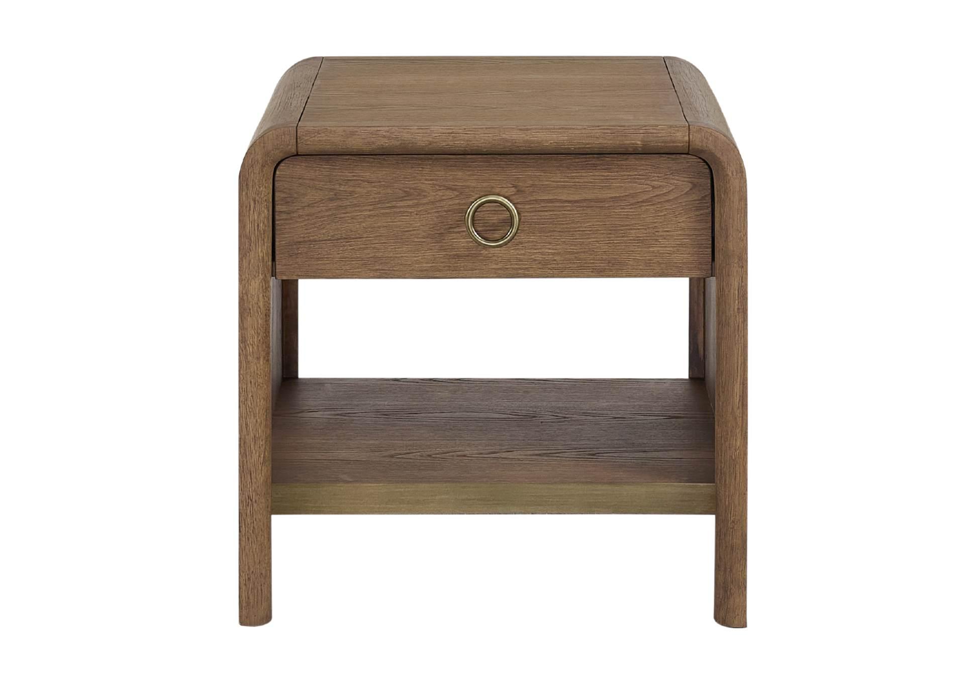 ELURE LATTE END TABLE,BERNARDS, INC.