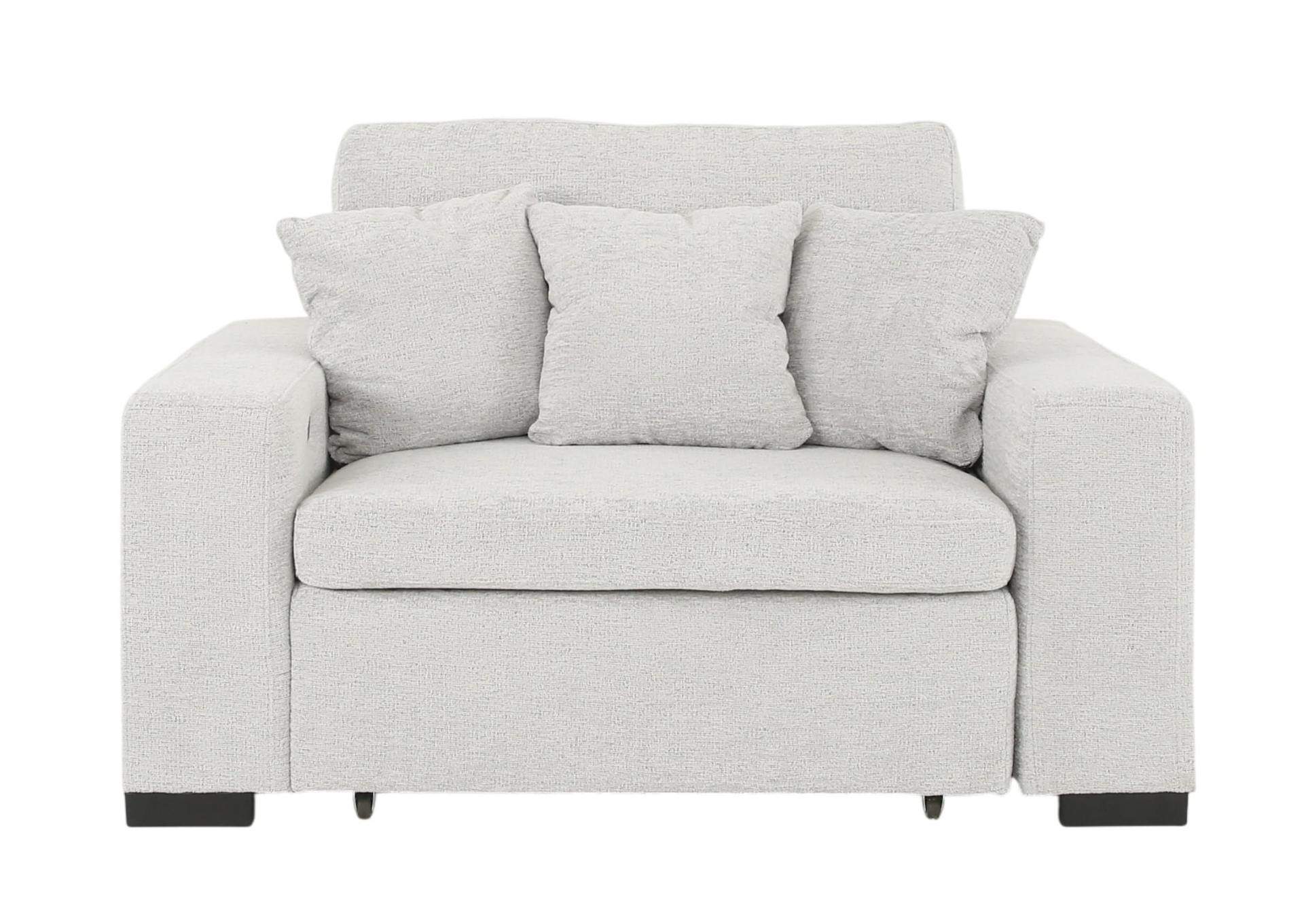 LACHLAN NICKEL POWER RECLINER WITH SLIDING CHAISE,CHEERS