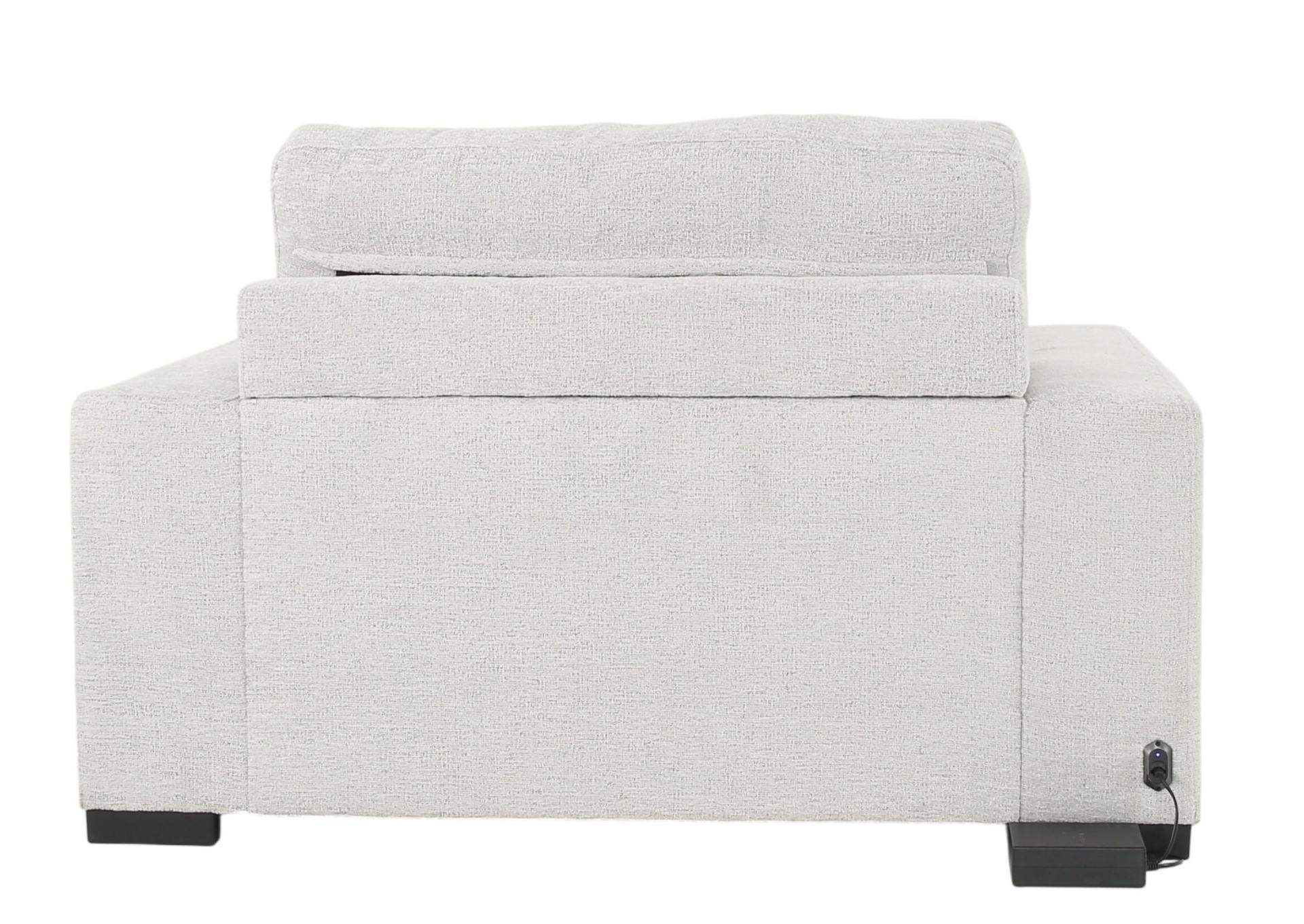 LACHLAN NICKEL POWER RECLINER WITH SLIDING CHAISE,CHEERS